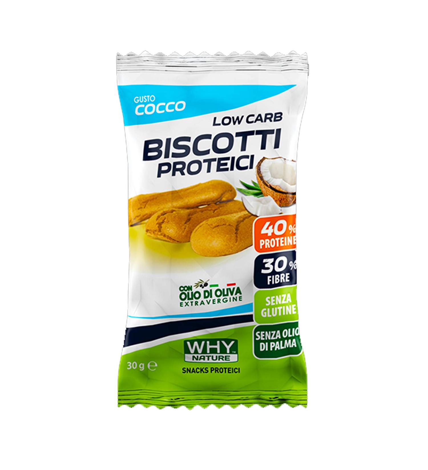 WHY NATURE Cookies Low Carb coconut flavor glutenfree 30g