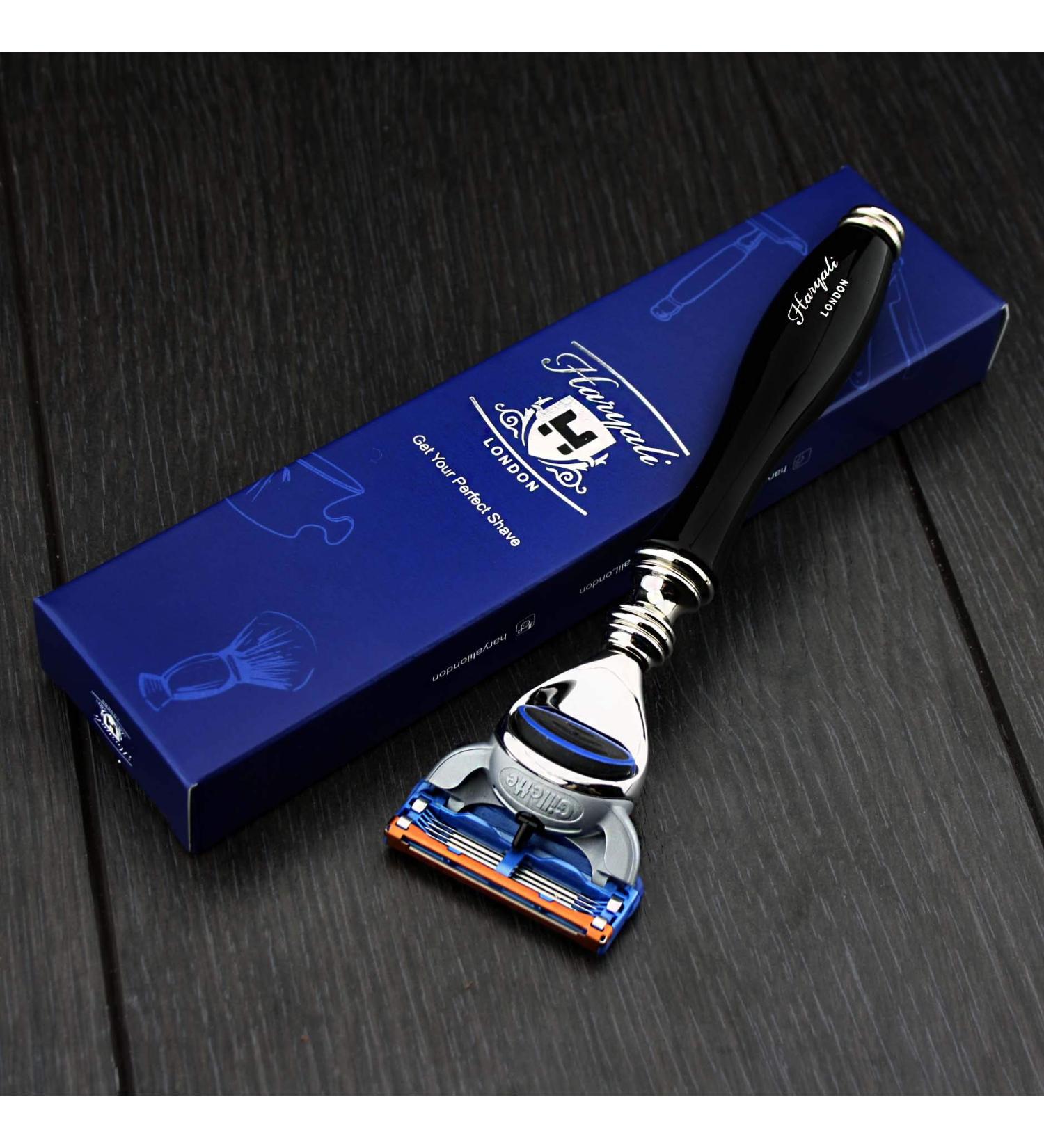 Haryali London Black Powder Coated Razor Plane | Men's Beard & Mustache Safety Razor for a Perfect Shave - International Shipping Available - Buy Online on GoSupps.com