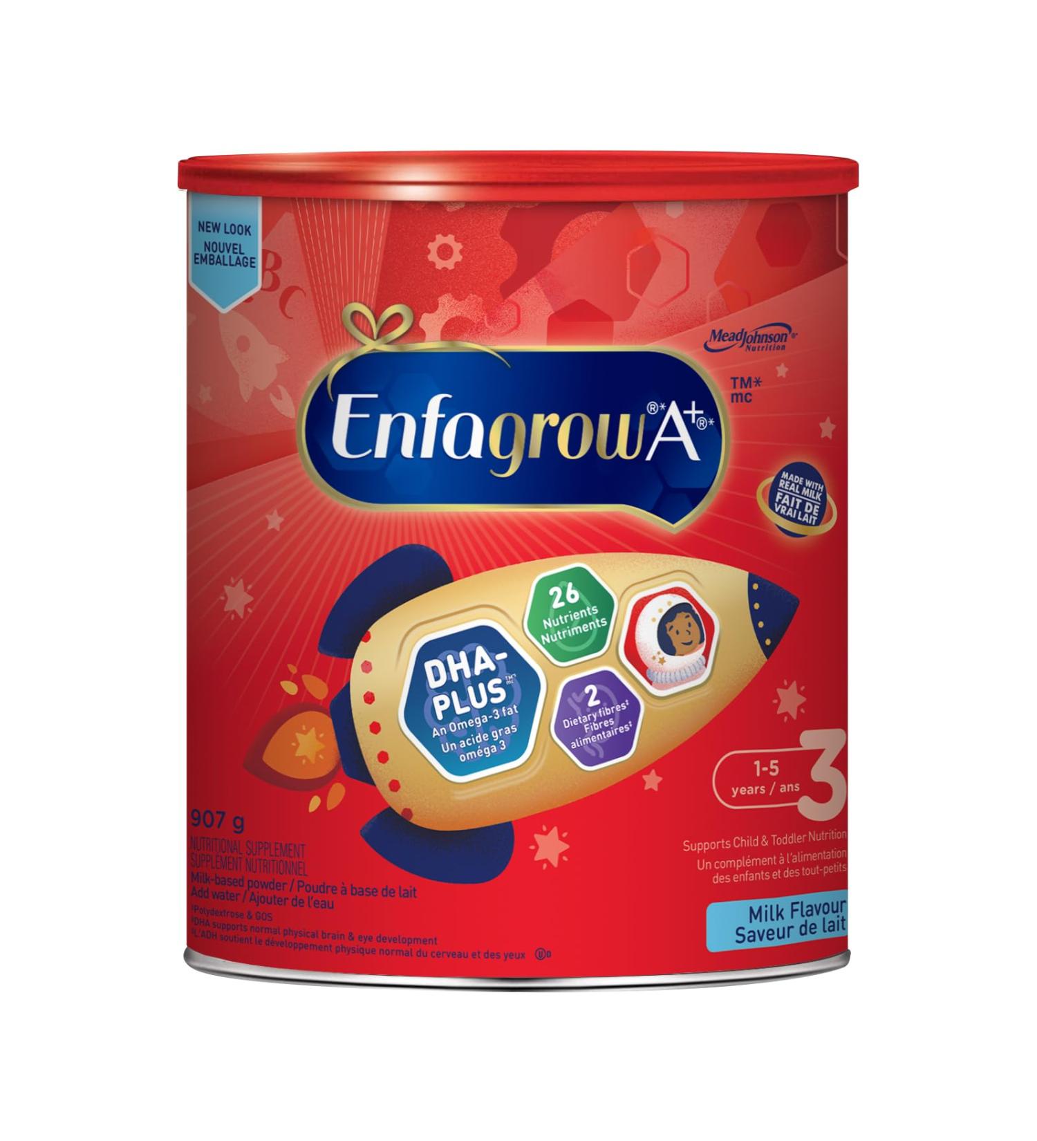 Enfagrow A+ Toddler Nutritional Drink 26 Nutrients including DHA a type of Omega-3 fat Age 12-36 months Milk Flavour Powder 907g - Buy Online on GoSupps.com