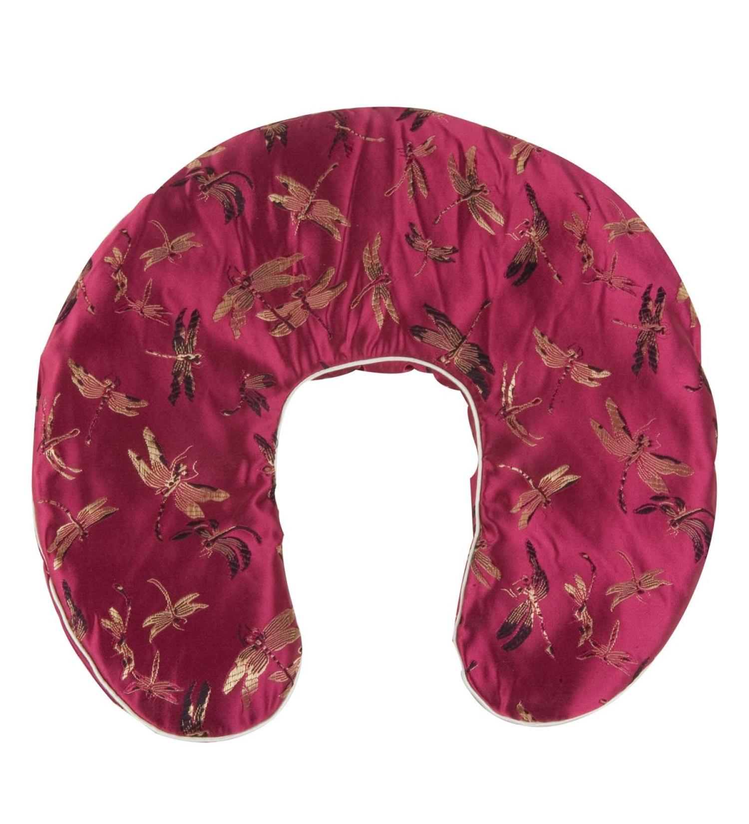 Dreamtime Crescent Shoulder wrap Cranbery Calming Crescent Shoulder Wrap