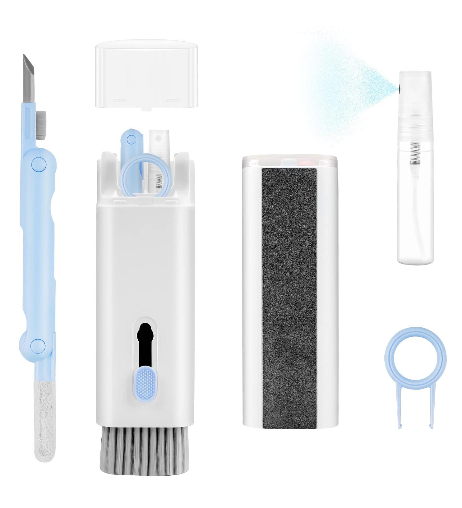 7 in 1 Electronic Cleaner Kit - Keyboard & Screen Cleaner for Airpods/iPad/iPhone/Computer (Blue/White) - Buy Online on GoSupps.com