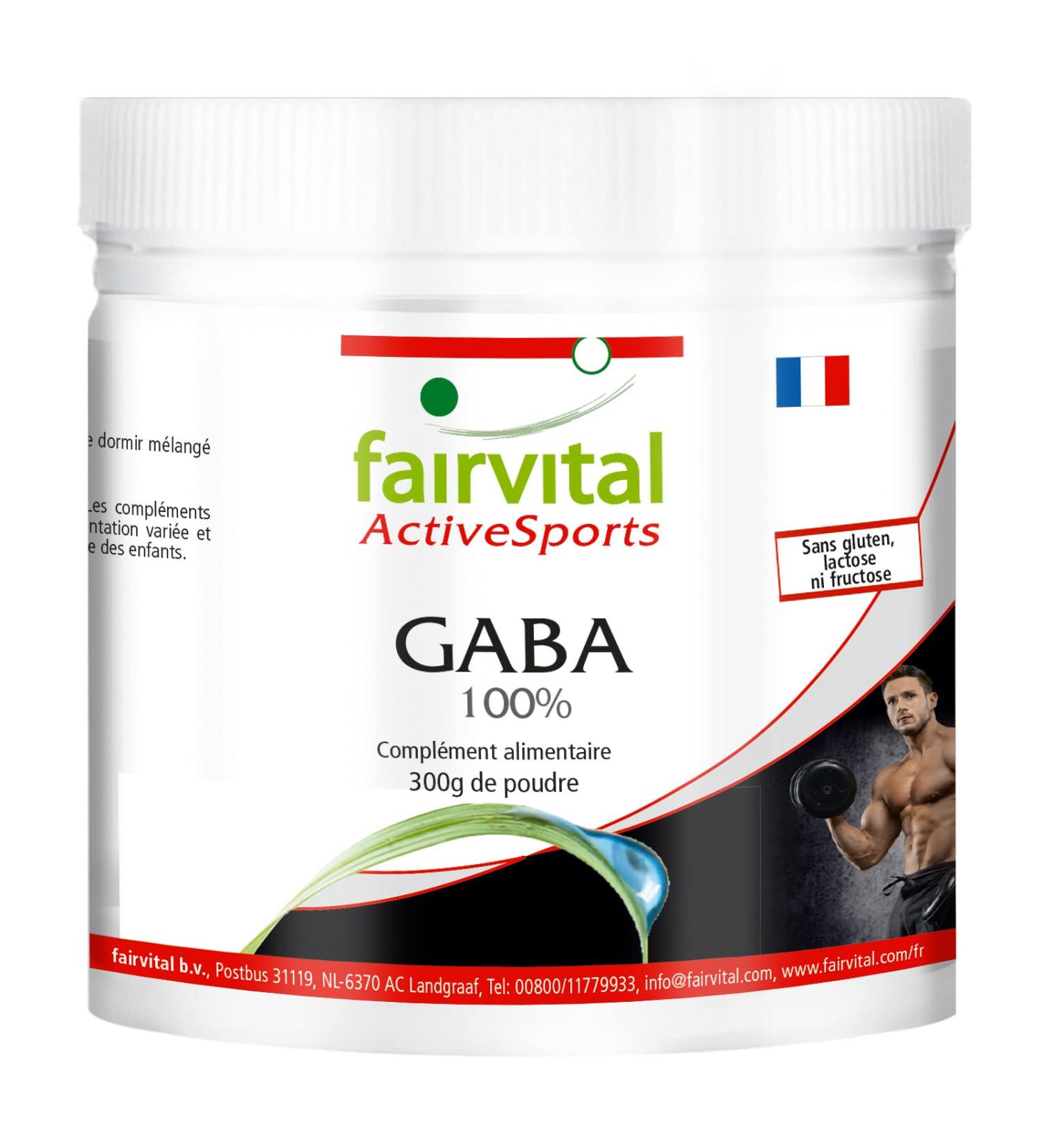 Fairvital | GABA 100% Powder 300g - BOX for 200 Days - Highly Dosed - VEGAN - Gamma-aminobutyric - Buy Online on GoSupps.com