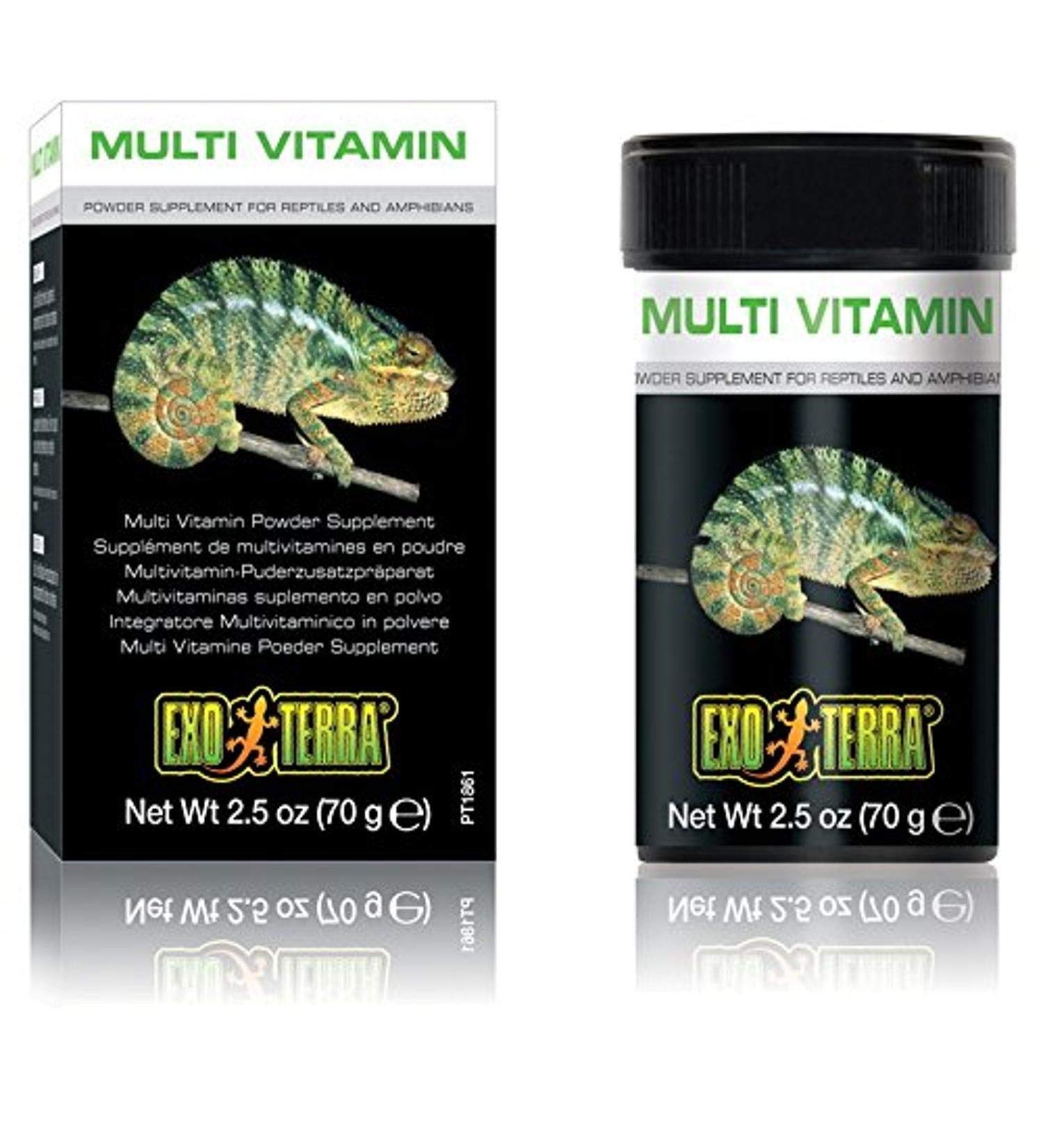 Exo Terra Multivitamin Powder Supplement for Reptiles - 70g | Essential Food Supplement for Optimal Reptile Health - Buy Online on GoSupps.com