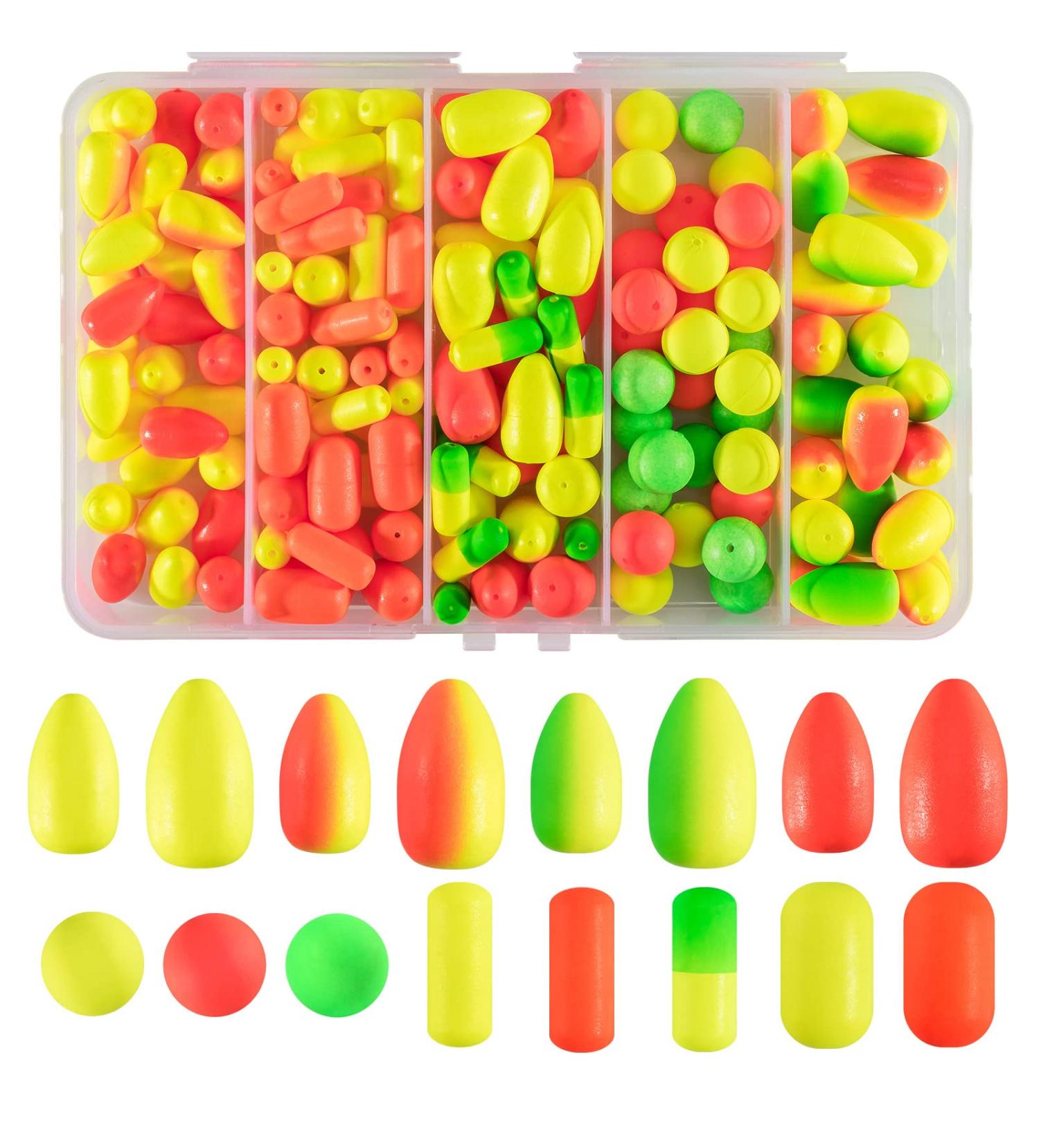 Dr.Fish Fishing Rig Floats Kit - 150 Pieces | Pompano, Walleye, Surf Fishing, Spinner Rig, Crawler Harness | Lure Making Supplies - Buy Online on GoSupps.com