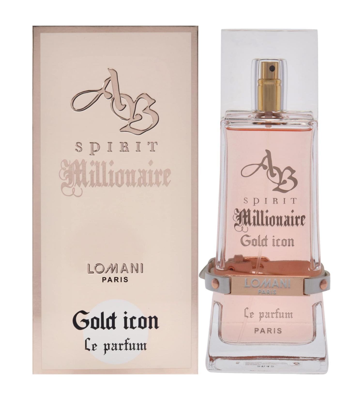 Lomani AB Spirit Millionaire Le Parfum Gold Icon EDP Spray Women 3.3 oz - Buy Online on GoSupps.com