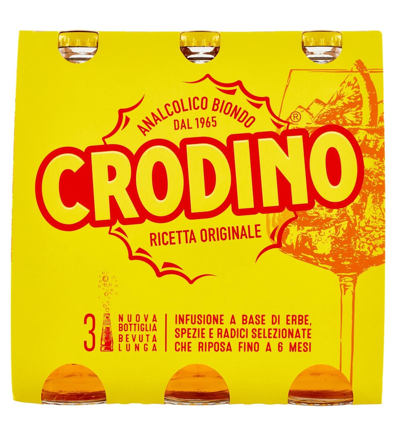 Crodino Sans alcool Blonde 3 x 17.5cl - Buy Online on GoSupps.com