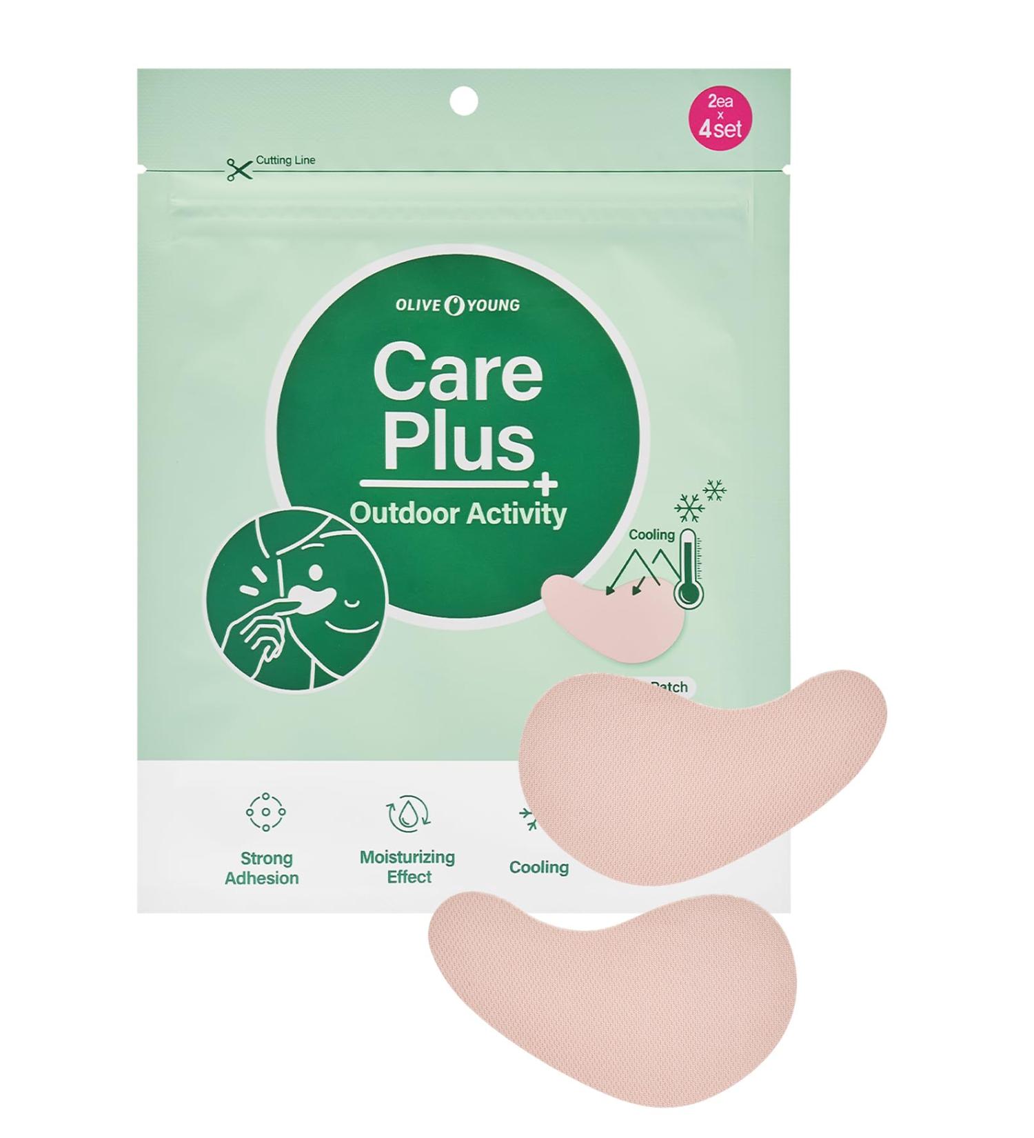 OLIVE YOUNG Care Plus Outdoor Patch - 4 Pairs | Cooling & Moisturizing Sun Patches for Outdoor Activities - International Shipping Available - Buy Online on GoSupps.com