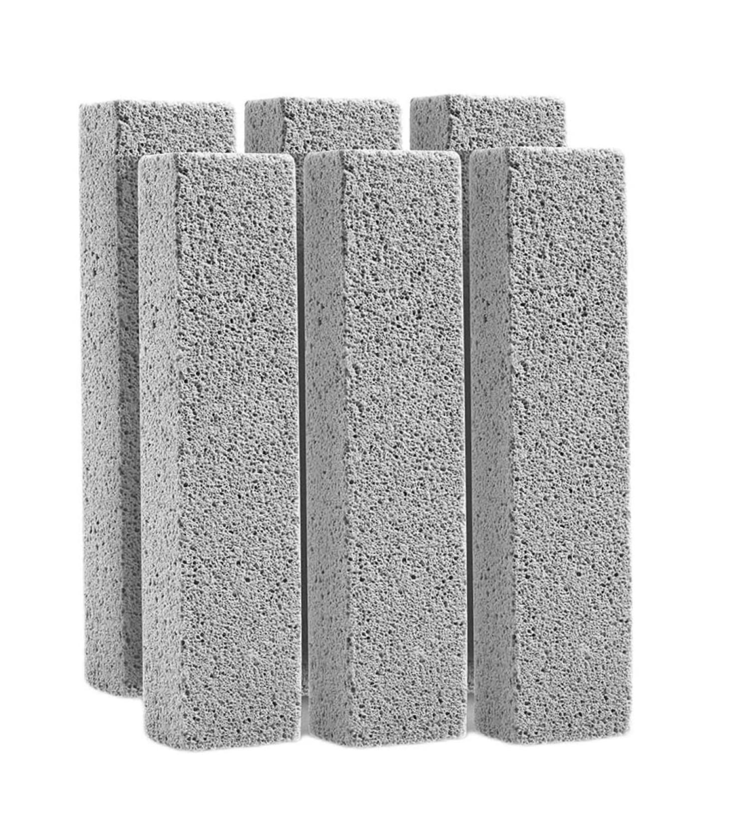 6 Pack Pumice Stone Toilet Bowl Cleaner - Removes Hard Water Rings & Calcium Build-Up - Pumice Cleaning Block for Effortless Toilet Cleaning - Buy Online on GoSupps.com