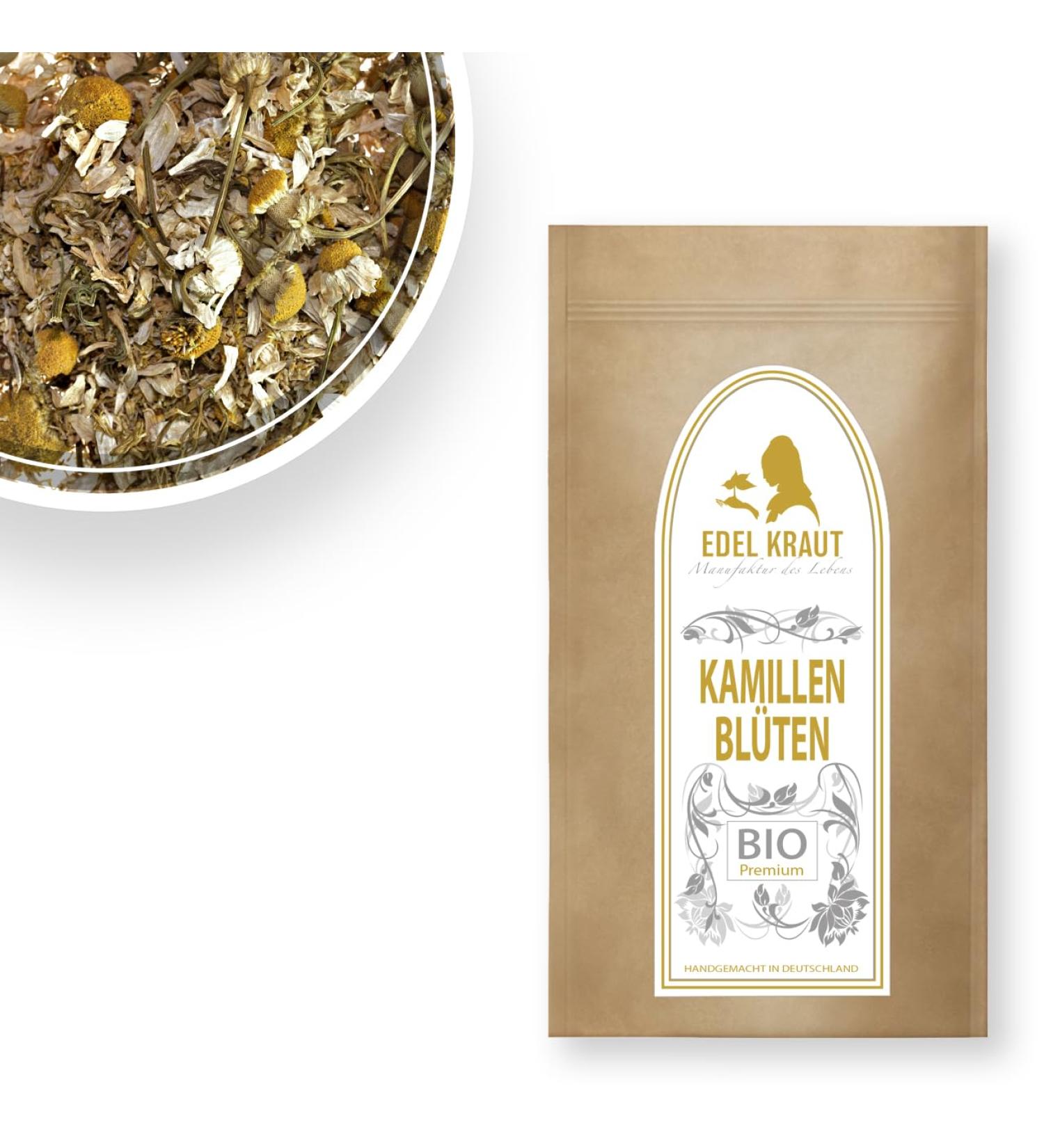 Buy Organic Chamomile Tea Flowers 100g - Noble Herb Premium Dried Chamomile for Relaxation & Wellness - Buy Online on GoSupps.com