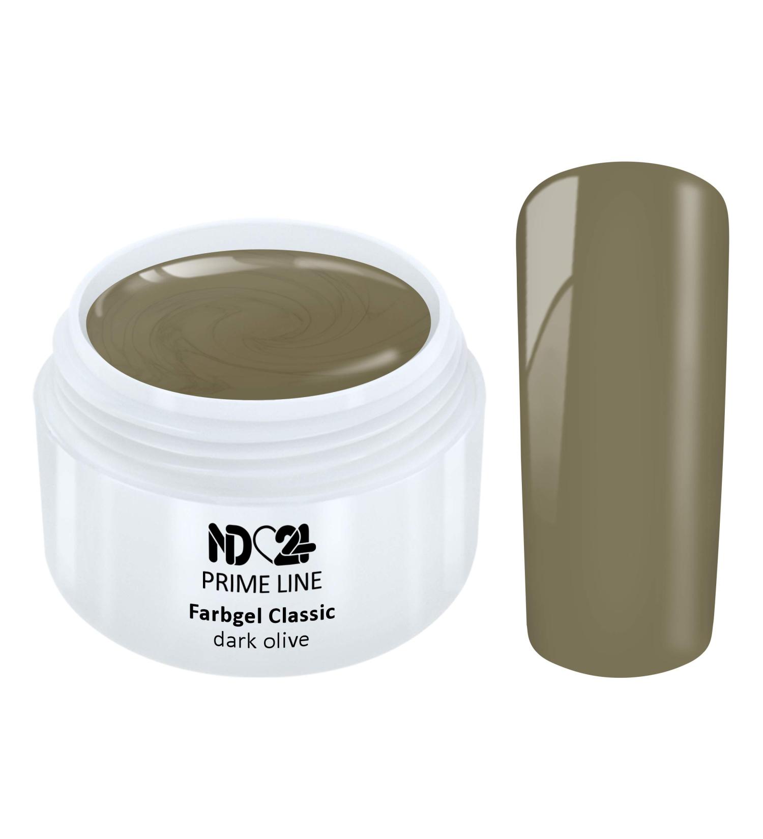 Prime Line - Color Uv Gel Led Color Gel Dark Olive Green - Made in Germany - 5ml