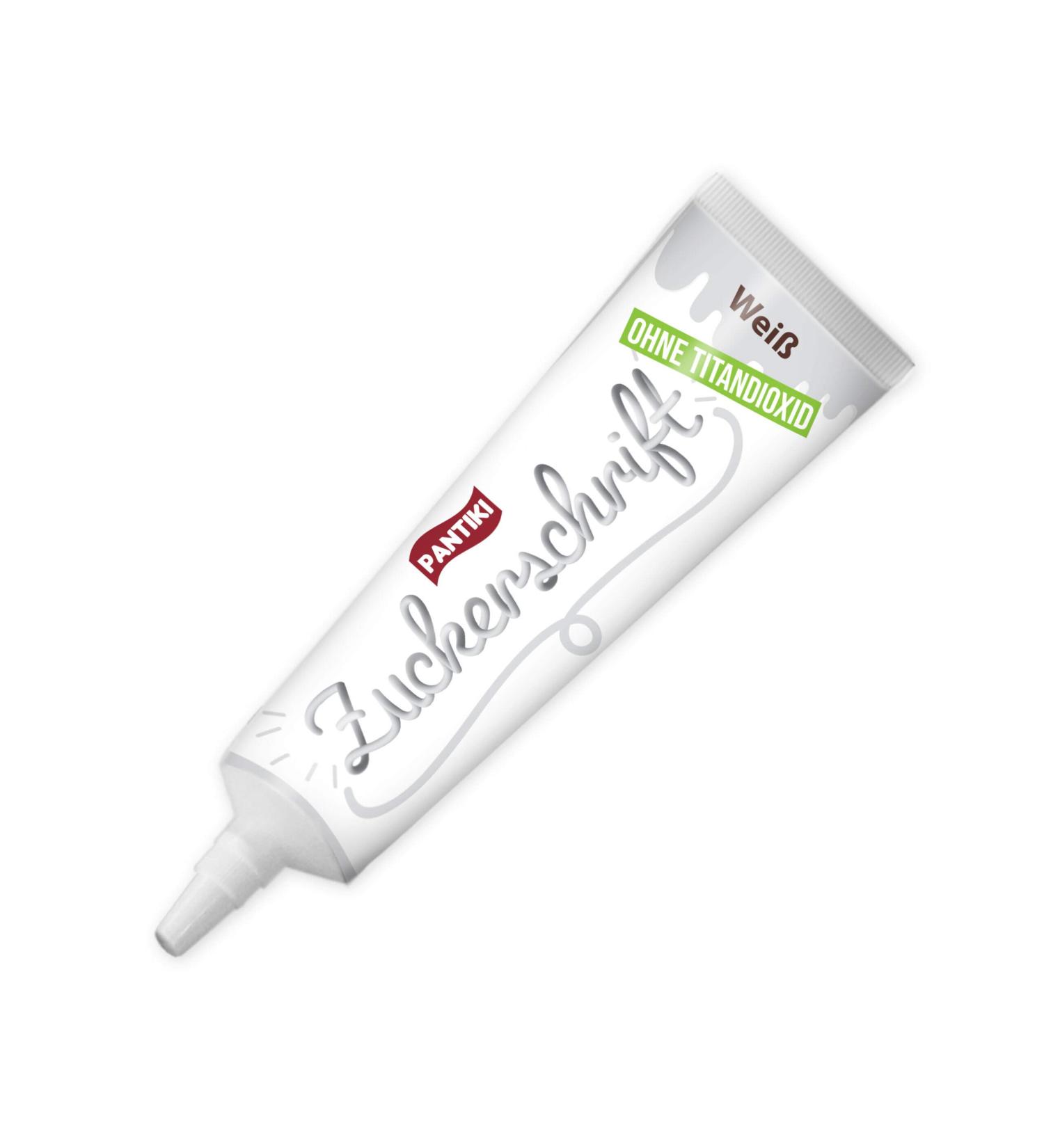 Pantiki Sugar Script Tube 24g - White | Perfect Cake Icing & Decorating for Gingerbread & Cookies | Refillable - Buy Online on GoSupps.com