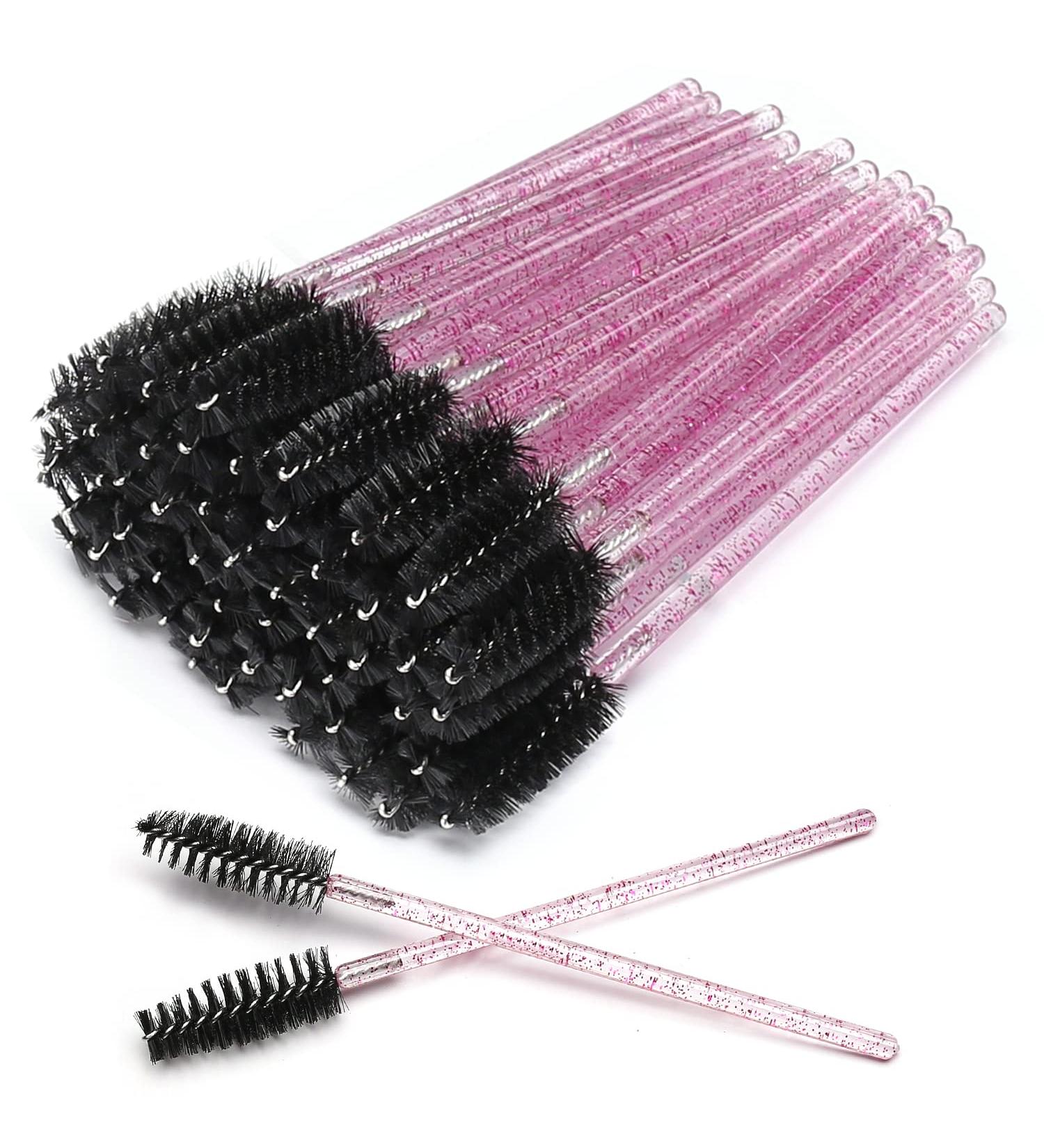 100 Pack Disposable Eyelash Mascara Brushes - Colorful-Rose | Akstore Makeup Kits - Buy Online on GoSupps.com