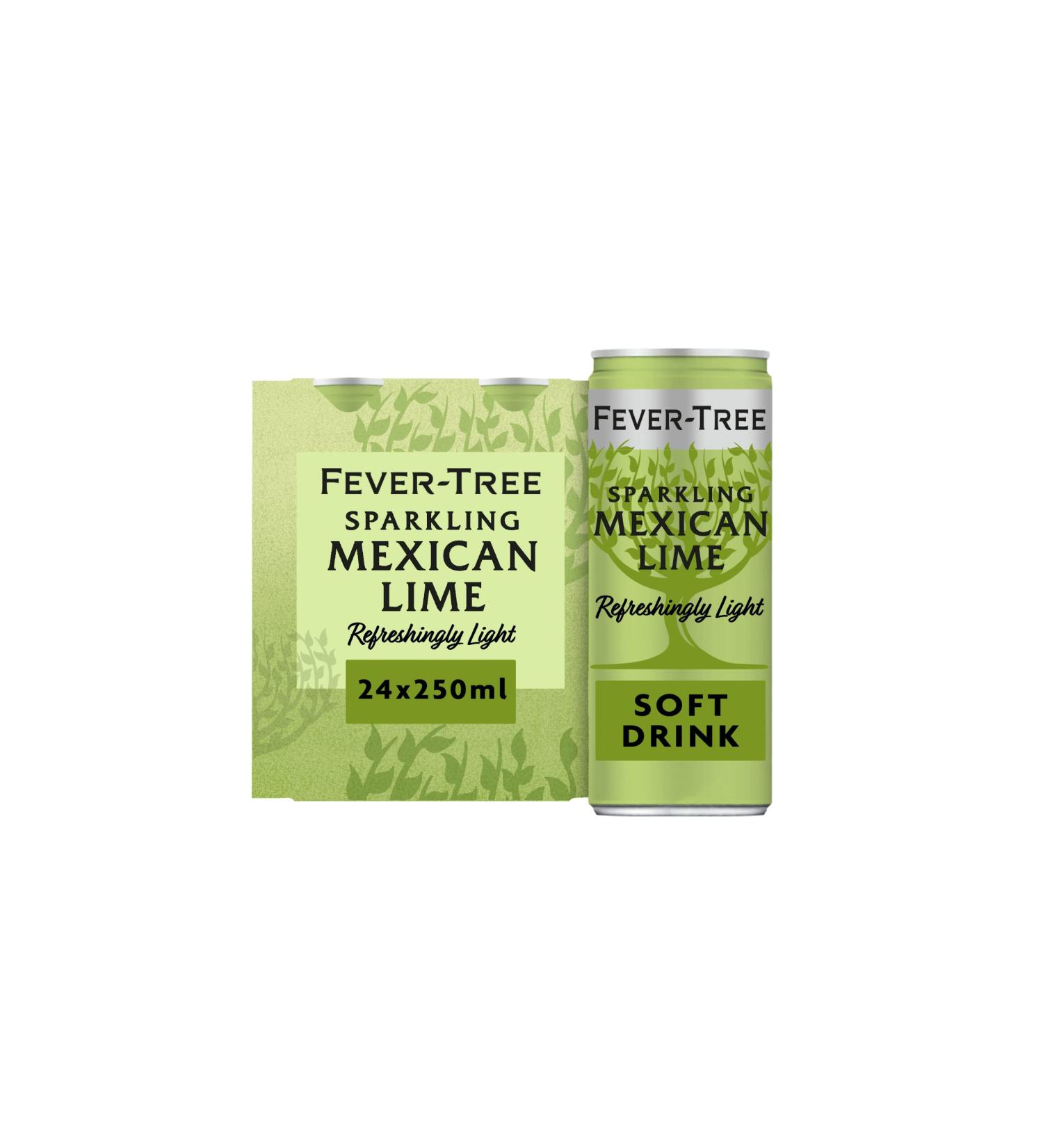 Fever-Tree Premium Sparkling Mexican Lime Pack of 6 x 4 x 250ml - Buy Online on GoSupps.com