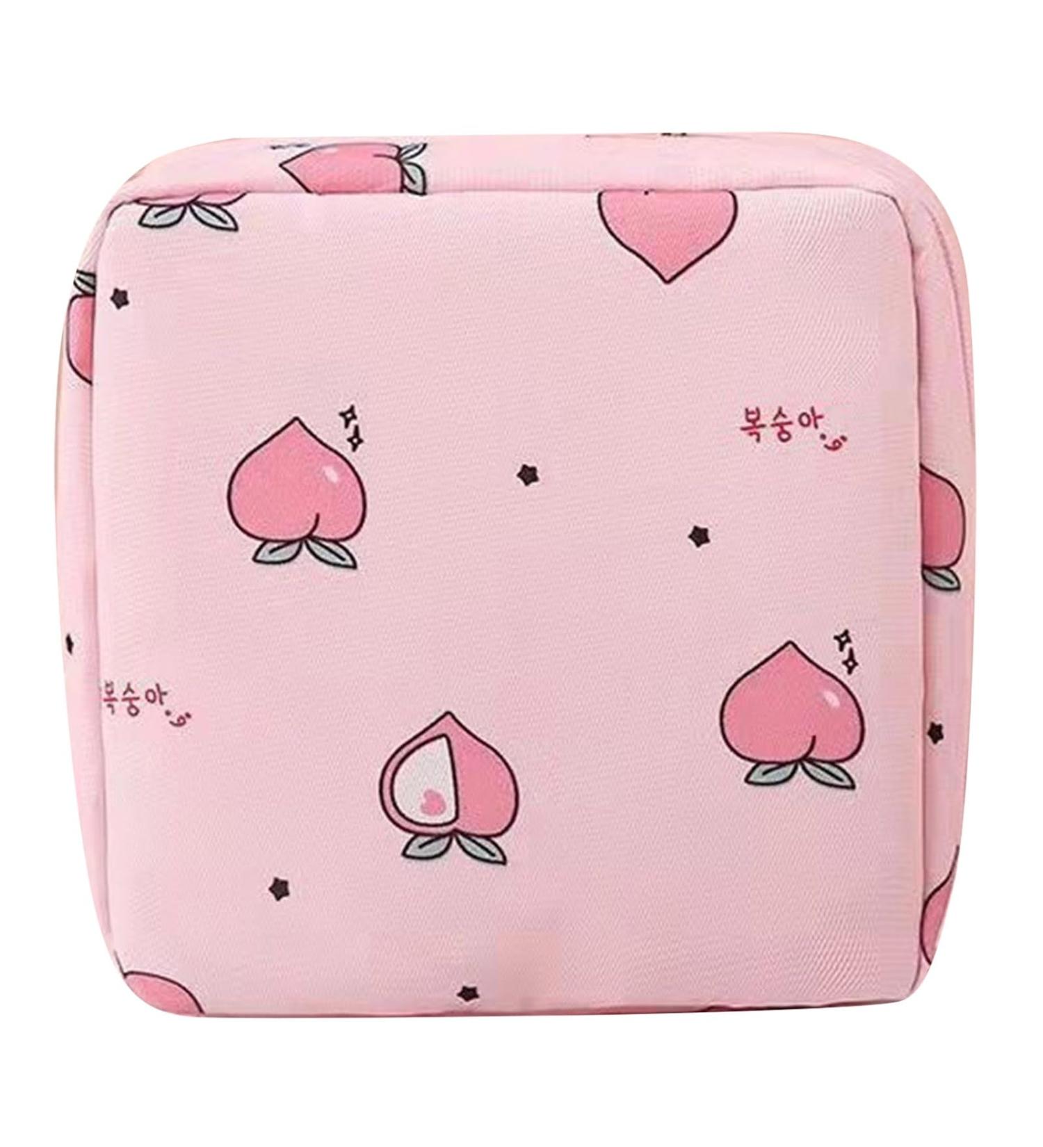 Shop Hislaves Light Menstrual Production Pocket - Large Capacity Tampon Storage Bag with Cartoon Print & Zipper - Ideal for Women - Buy Online on GoSupps.com