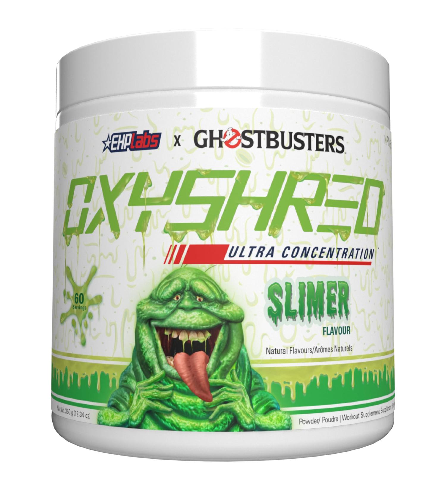 EHPlabs x Ghostbusters OxyShred Thermogenic Pre Workout Powder & Shredding Supplement - Preworkout for Men & Women Sugar Free Energy with 150mg of Caffeine - Slimer 60 Servings - Buy Online on GoSupps.com