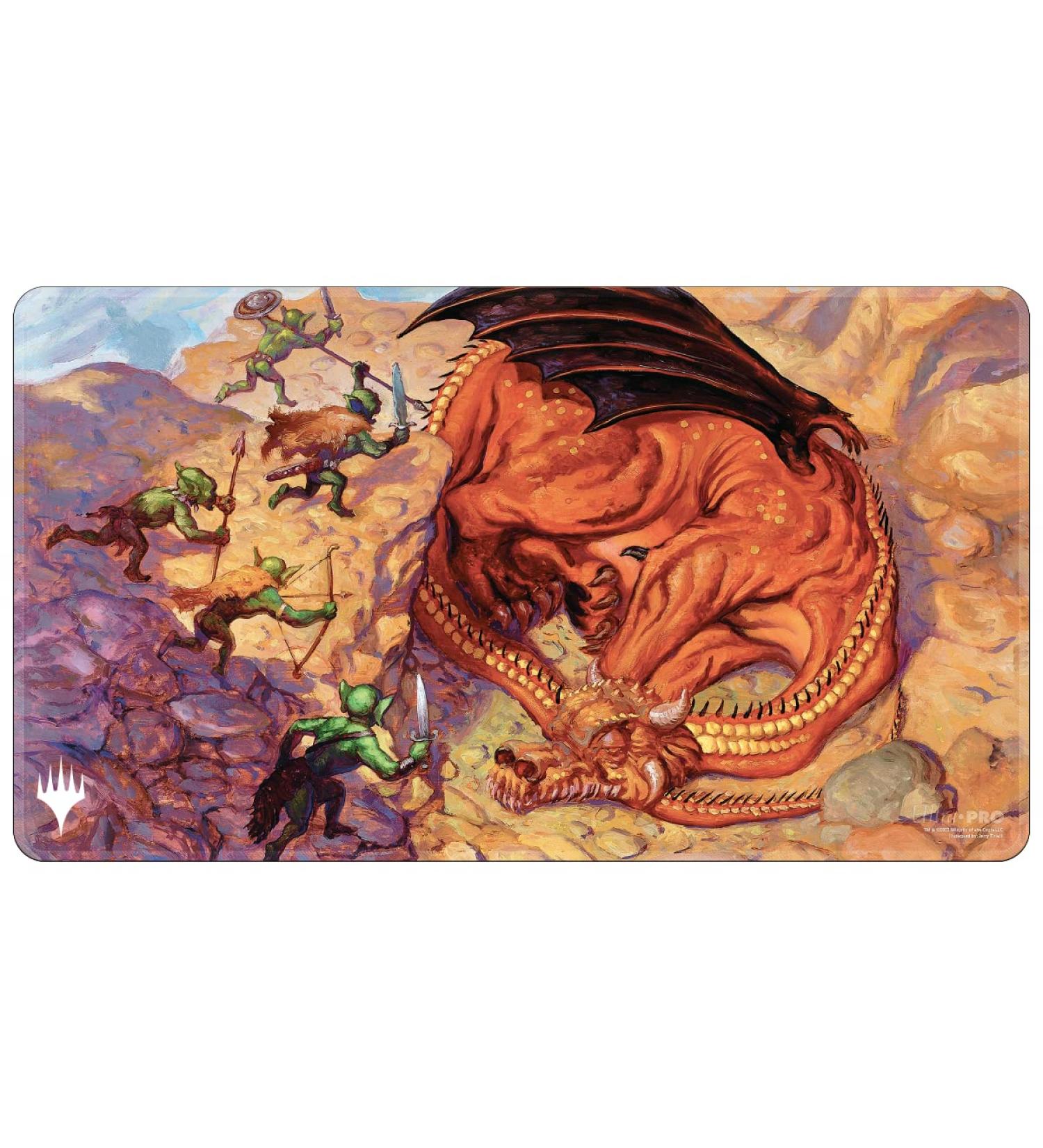 Ultra PRO - Dominaria Remastered Black Stitched Playmat ft. Sneak Attack - Protect Your Cards During Gameplay from Scuffs & Scratches, Perfect as Oversized PC Mouse Pad for Gaming & Desk Mat