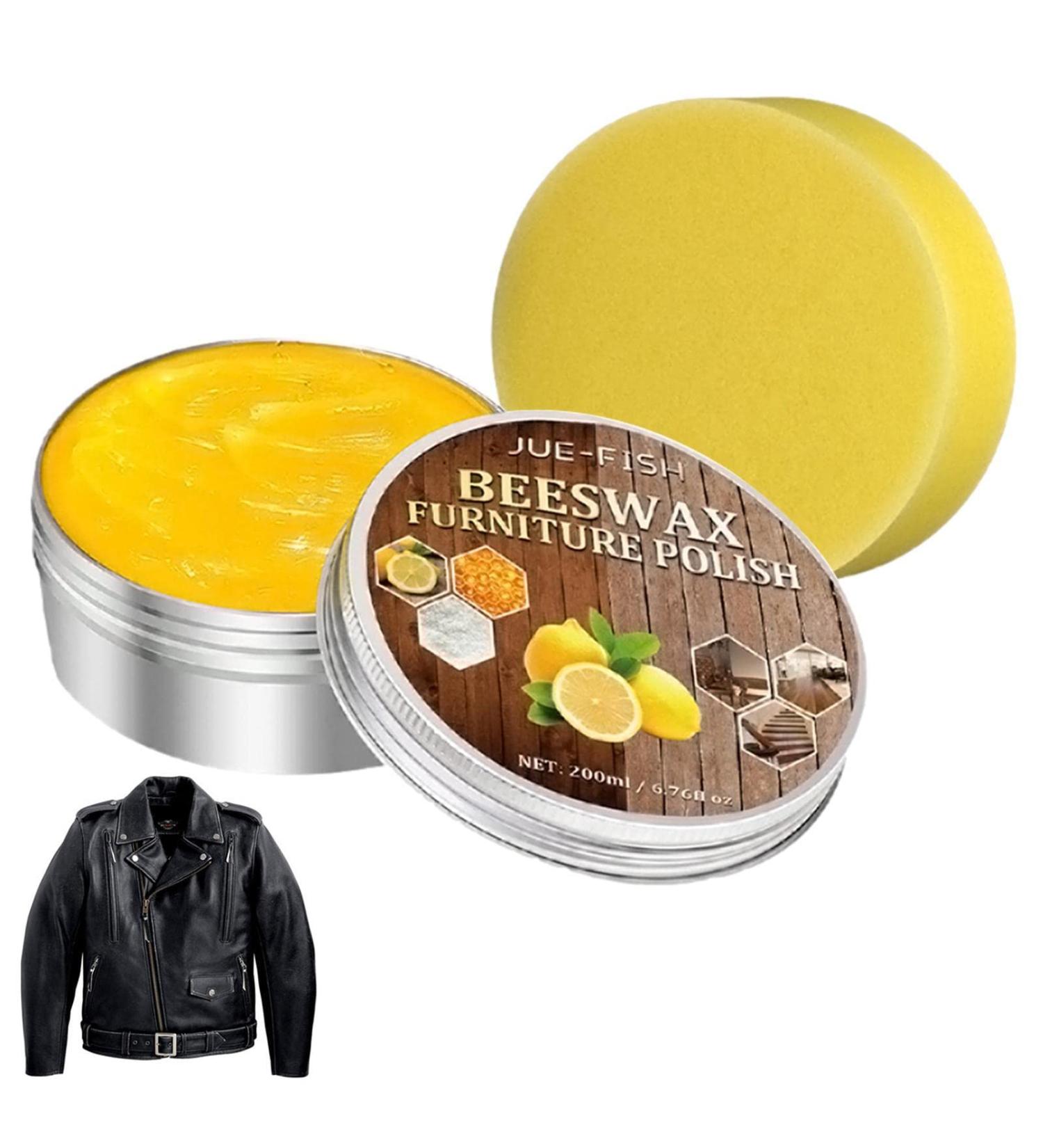 Furniture Wax - Wood Seasoning Beeswax Polish for Furniture - Furniture Solid Wax Polish Beeswax Nourishes Furniture Antiques with Sponge Pisole - Buy Online on GoSupps.com