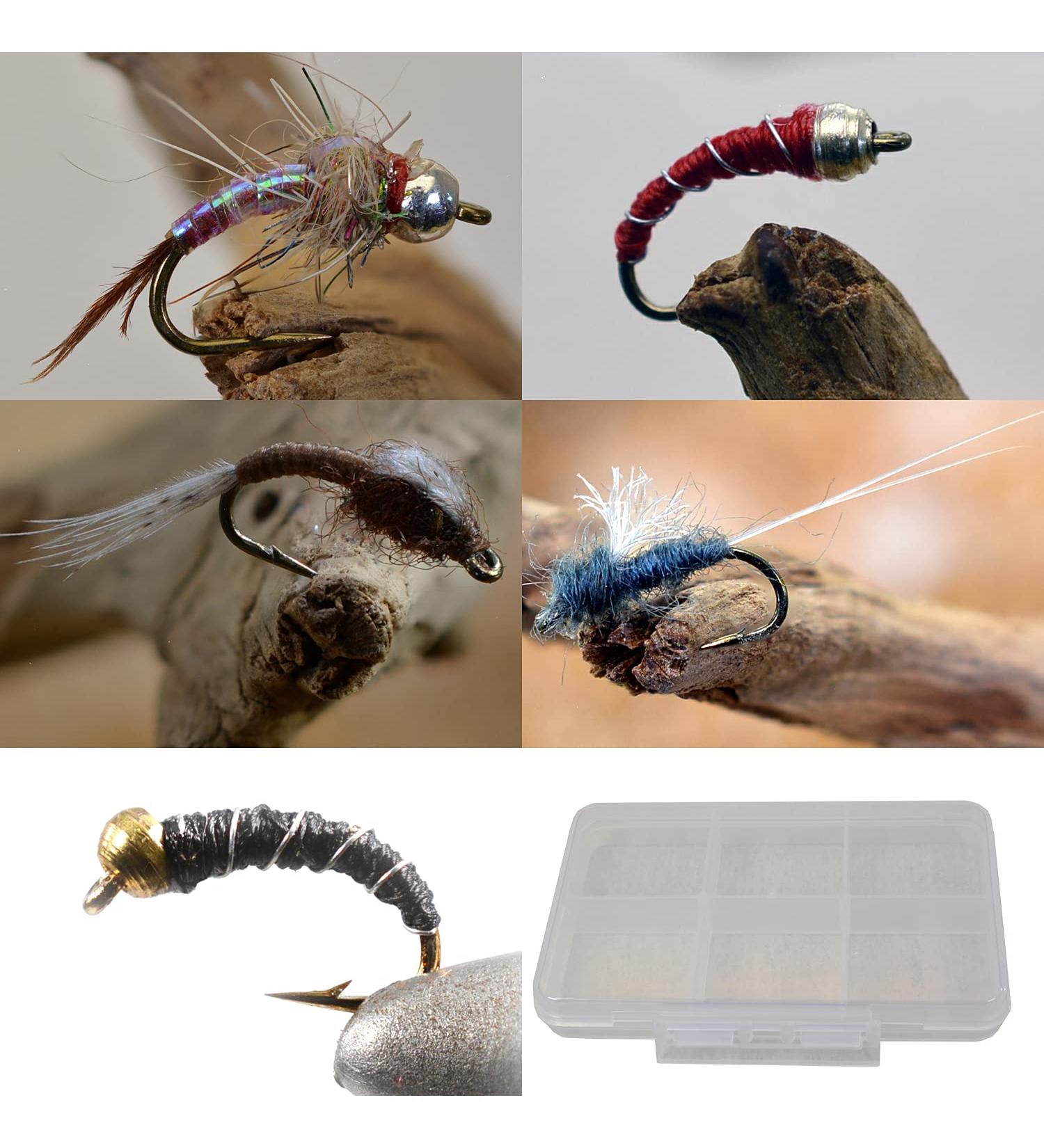 45-Piece Midge Assortment with Mustad Signature Fly Hooks - Rainbow Warriors, Zebra Midges, WD40, RS2 Emergers | Sizes 18, 20, 22 - Buy Online on GoSupps.com