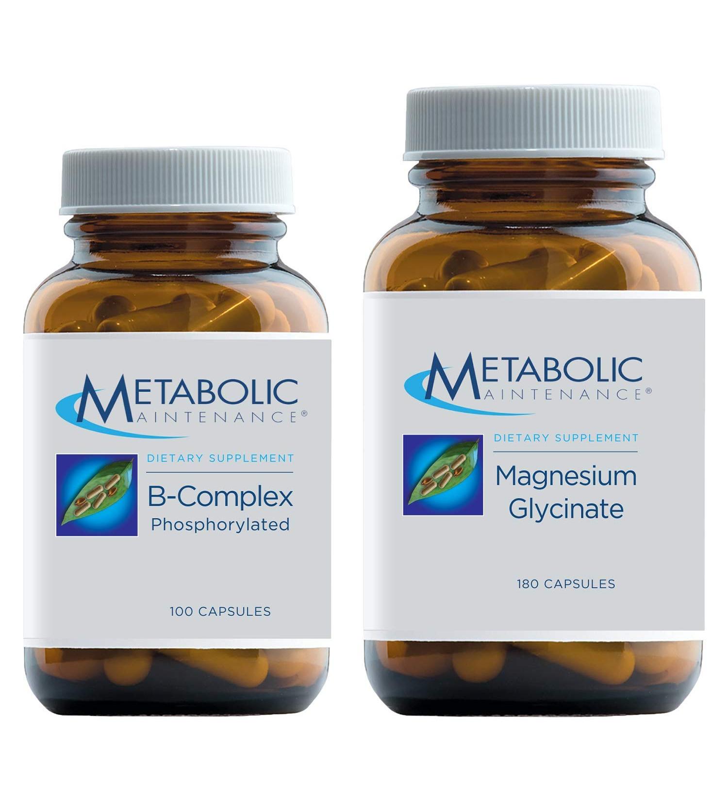 Metabolic Maintenance Cardiovascular Support Set with Magnesium Glycinate - Vitamin C & B-Complex Supplements - Buy Online on GoSupps.com