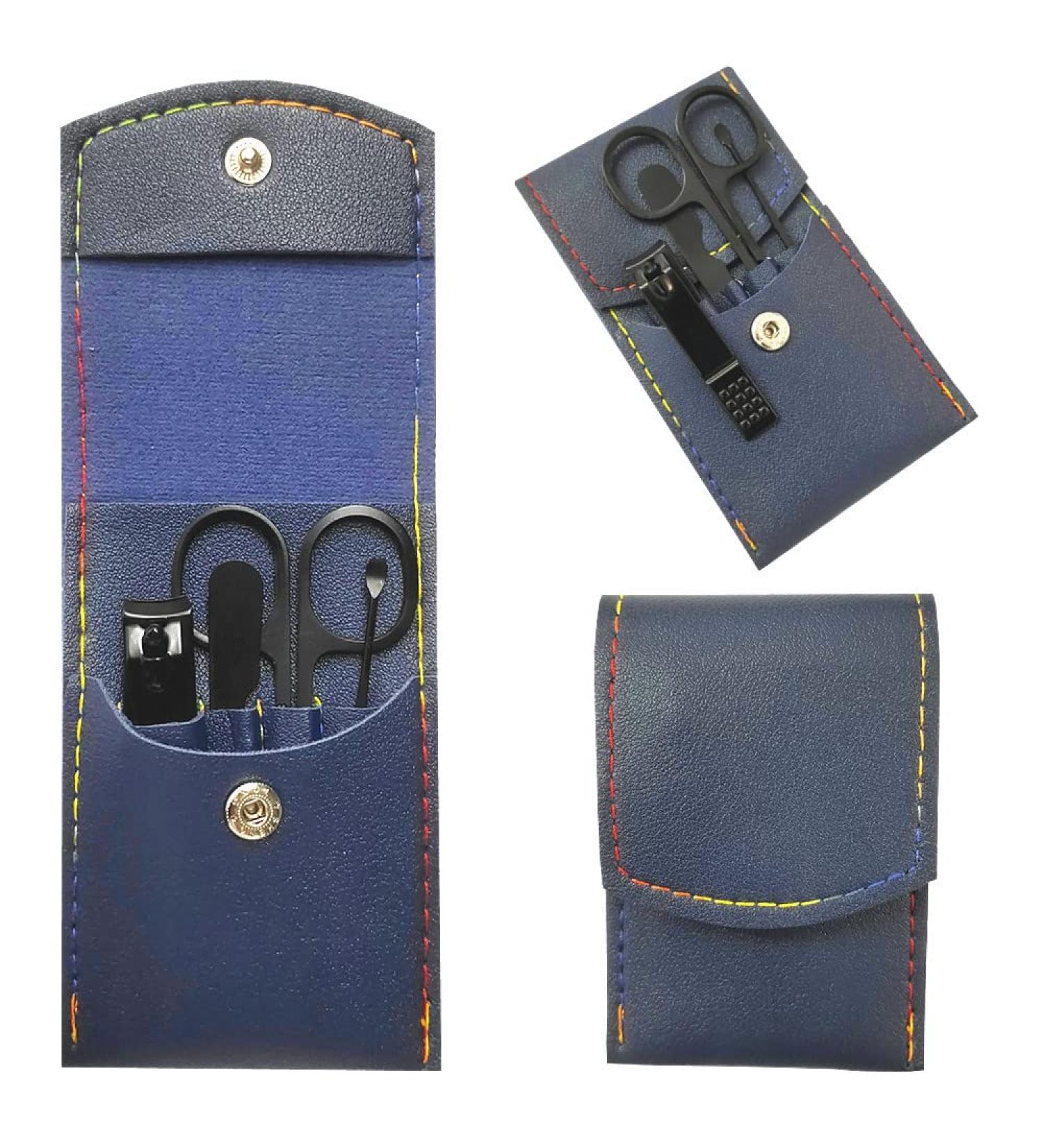 Professional Nail Manicure Set in Blue - Complete Tools for Salon-Quality Nails - Buy Online on GoSupps.com