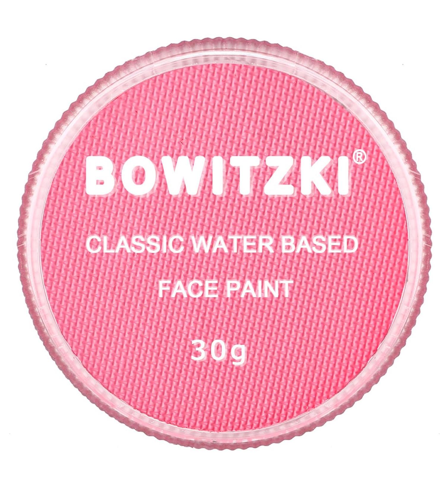 Bowitzki 30g Professional Face Paint Body Paint Water Based Face painting Makeup Safe for Kids and Adults Split Cake Single Color Halloween Christmas (Light Pink) - Buy Online on GoSupps.com
