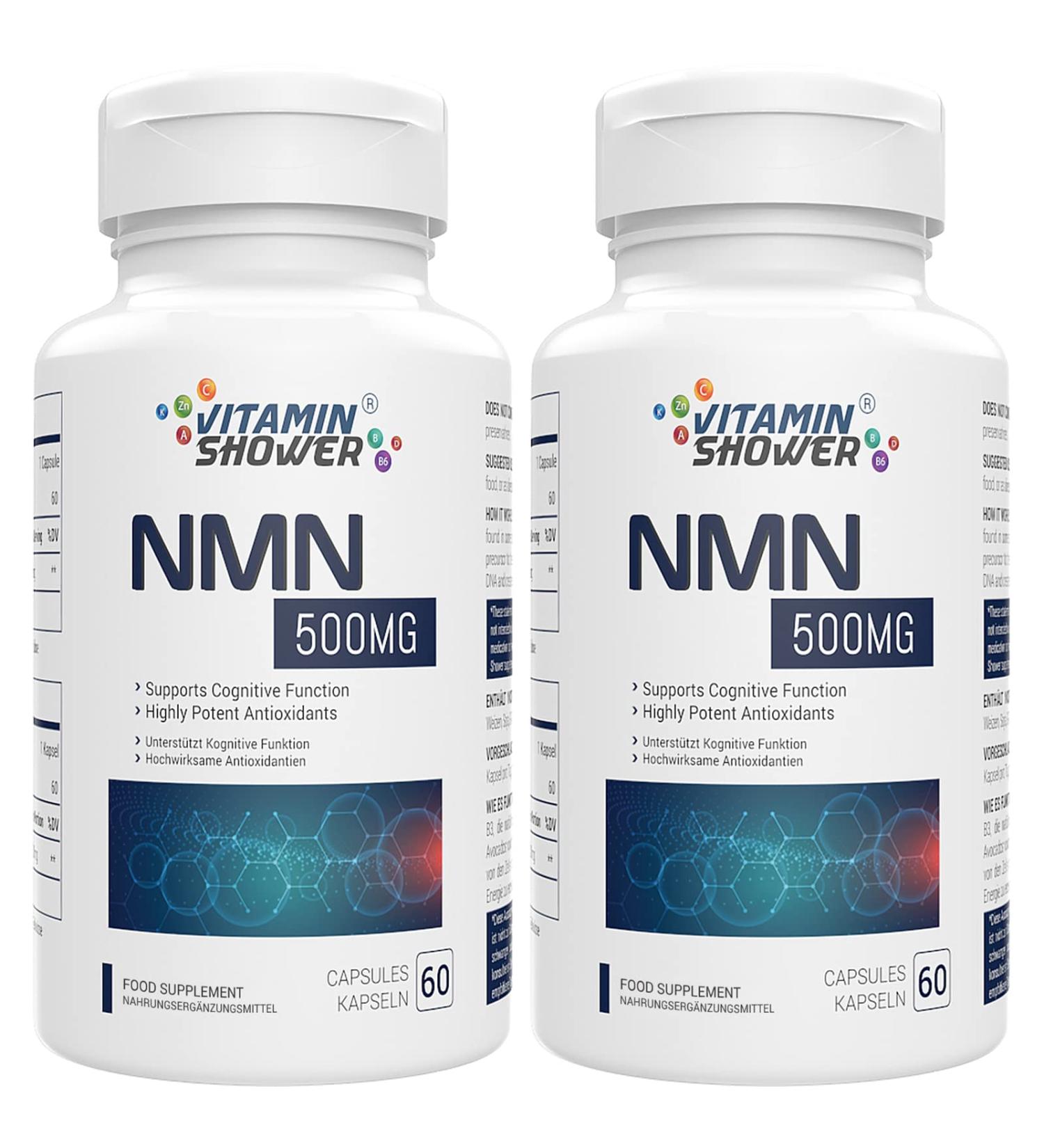 NAD 500mg Capsules 99% Purity Vegan Friendly & GMO-Free Naturally Boost Your NAD+ Levels (120 Capsules) 60 count (Pack of 2) - Buy Online on GoSupps.com