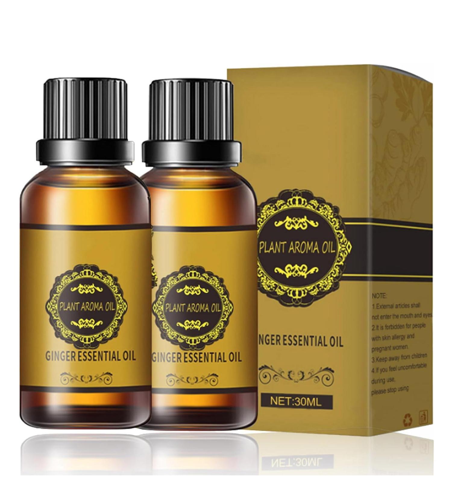 Lovilds Lymph Drainage Ginger Oil - Natural Essential Oil for Massage & Detox (30ml 2PCs) - Buy Online on GoSupps.com