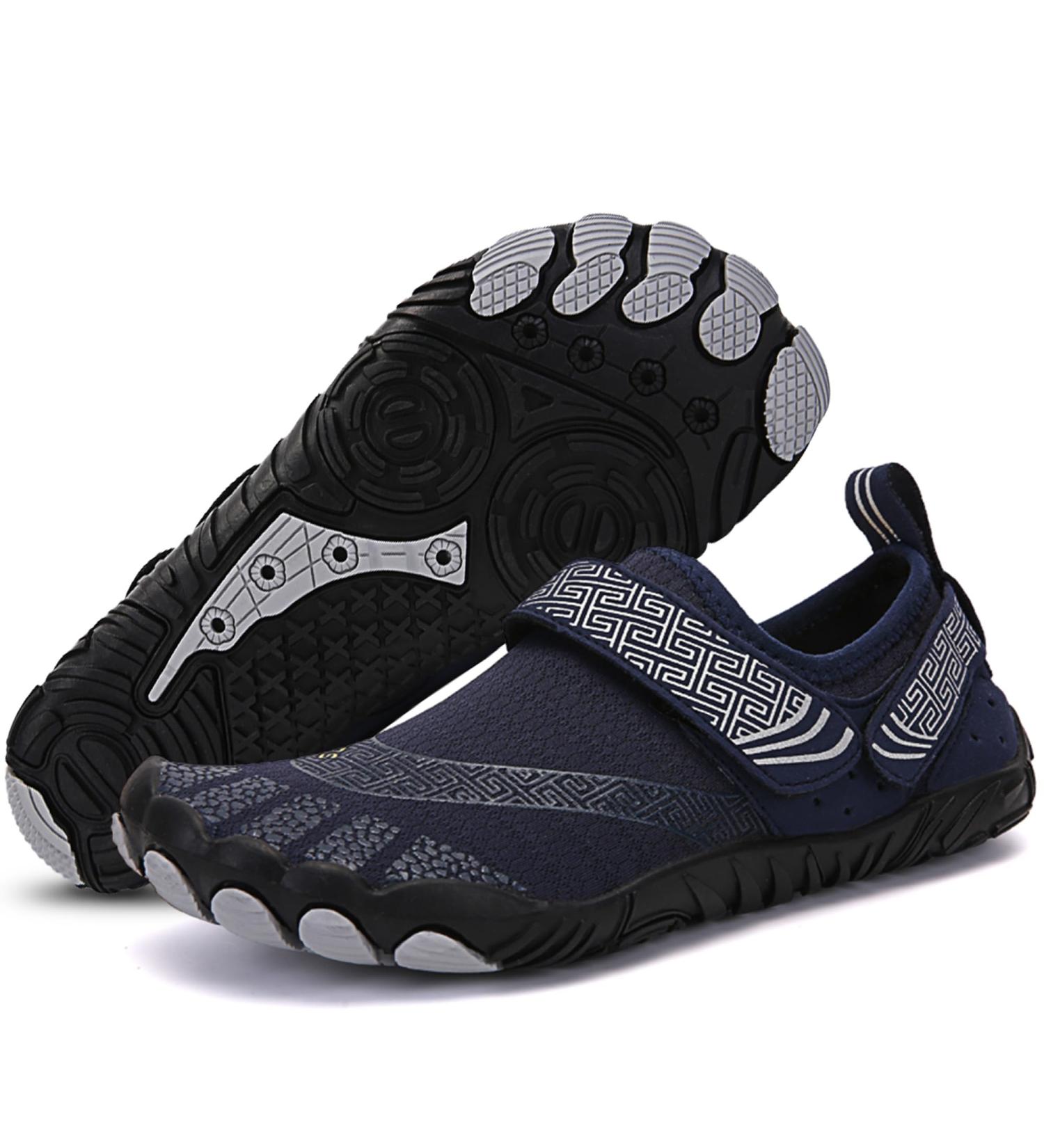 Ashion Kids Barefoot Shoes | Dark Blue Aquasque Fitness & Water Shoes 38 EU | Ideal for Beach & Swimming - Buy Online on GoSupps.com
