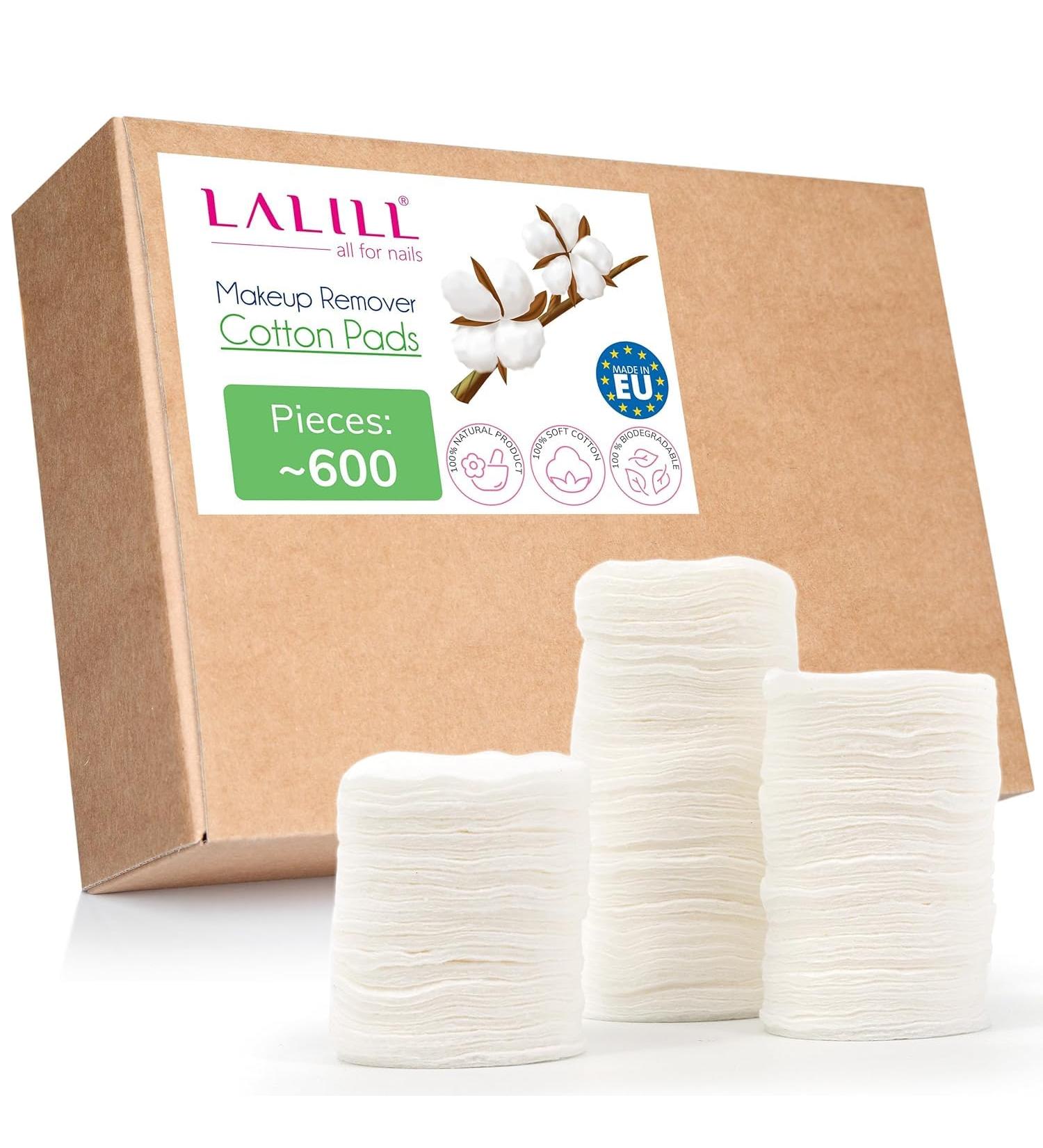 600 Lint-Free Cotton Pads for Effective Facial Cleaning | Sensitive Skin Cosmetic Pads for Makeup & Salon Use | Ideal Slimming Pads in Convenient Bag - Buy Online on GoSupps.com