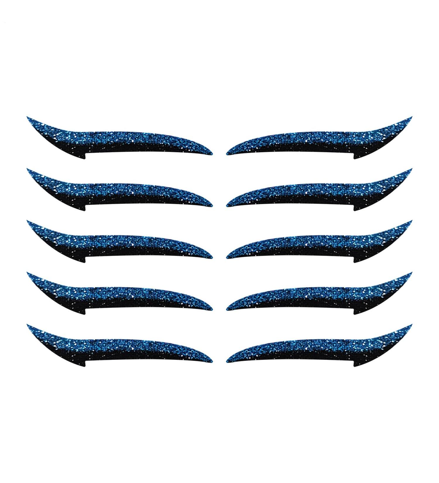 Autocollants pour Eye Liner | D calque Fard Paupi res Femme - Adh sif Tenue Longue Bandes Pour Sorties Danse Voyage Sc ne M res Bleu - Buy Online on GoSupps.com