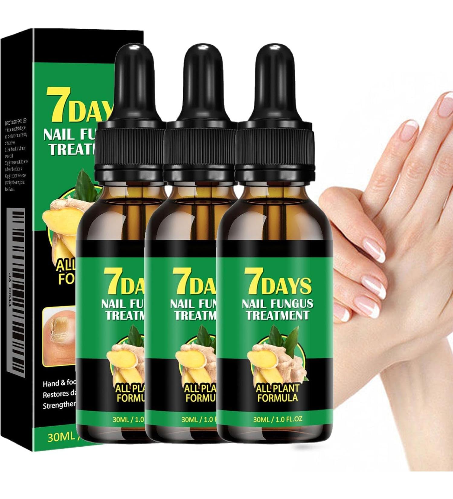 FLLUOUZH 3 PCS 7 Days Ginger Nail Ginger Nail Treatment Nail Support Nail Care Ginger Nail Growth Serum Ginger Cuticle Care Oil for Nails Nail Strengthener for Damaged Nails - Buy Online on GoSupps.com