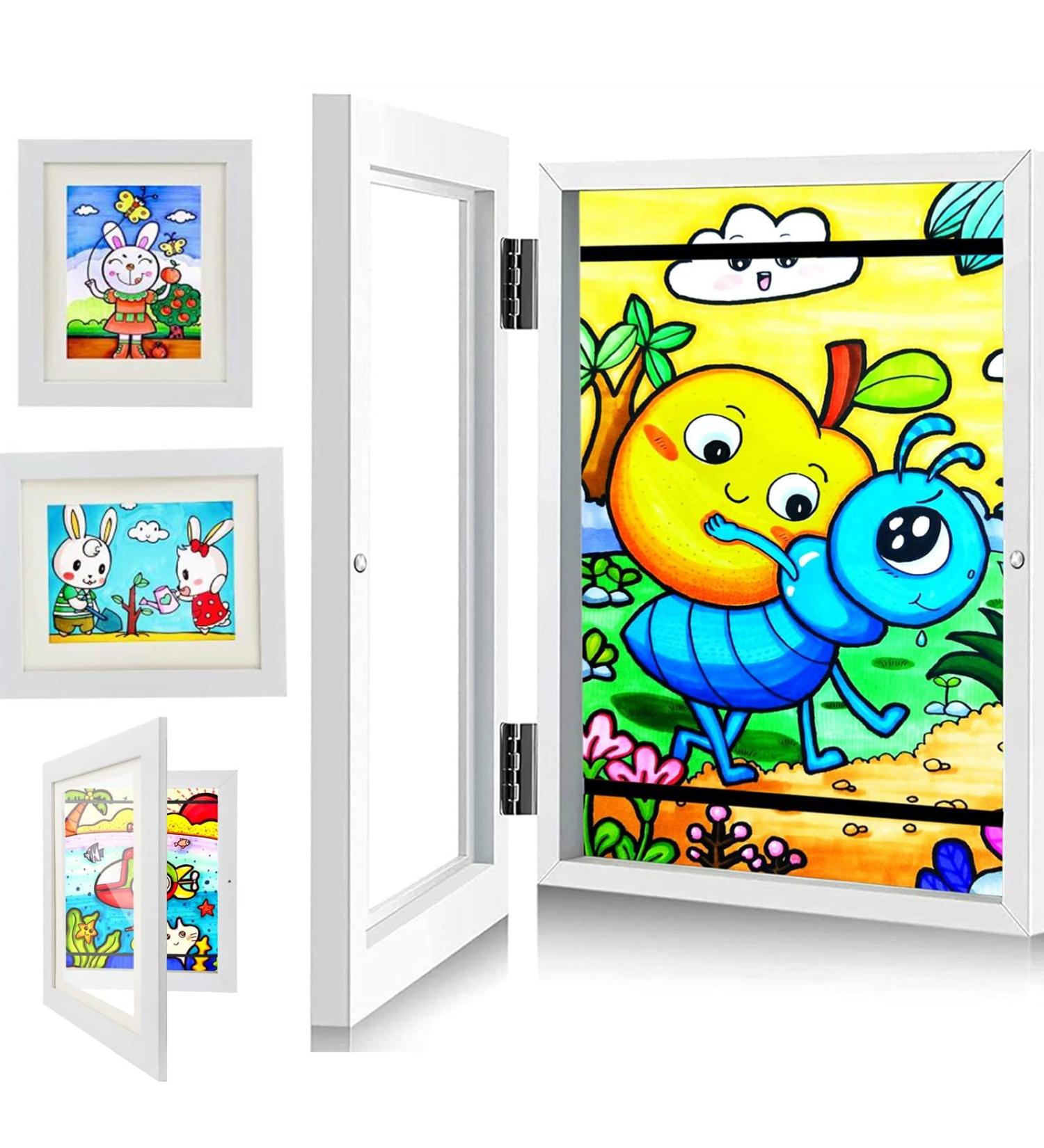 Yizemay A4 Children's Picture Frame - Perfect for Kids' Drawings | White Frame for Children's Art - Buy Online on GoSupps.com