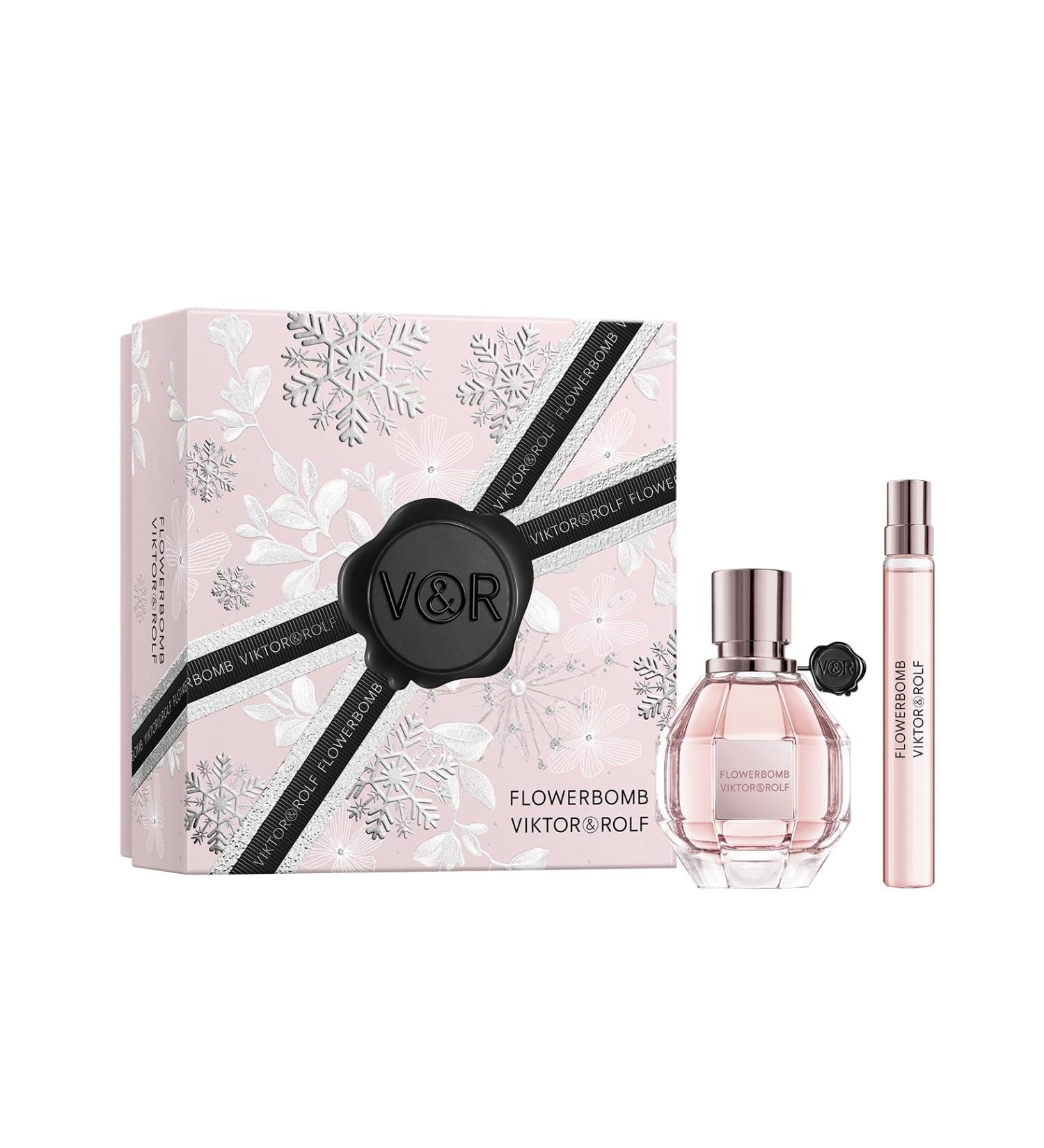 Viktor&Rolf - Flowerbomb Eau de Parfum - Women's Perfume Travel Holiday Gift Set - Floral & Woody - With Notes of Rose Peony & Patchouli - Full Size Perfume 1.7 Fl Oz Travel Size Perfume 0.3 Fl Oz - Buy Online on GoSupps.com