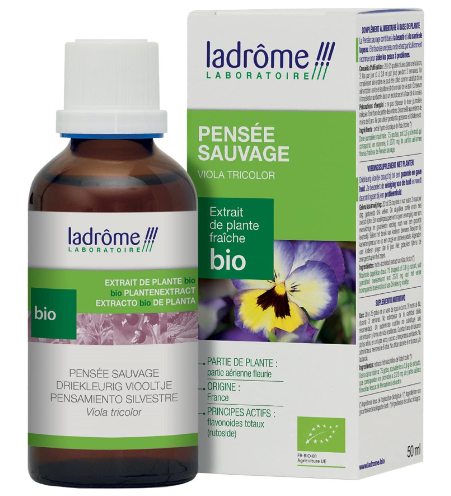 Ladrôme - Organic Wild Pansy - Fresh Plant Extract - Ladrôme