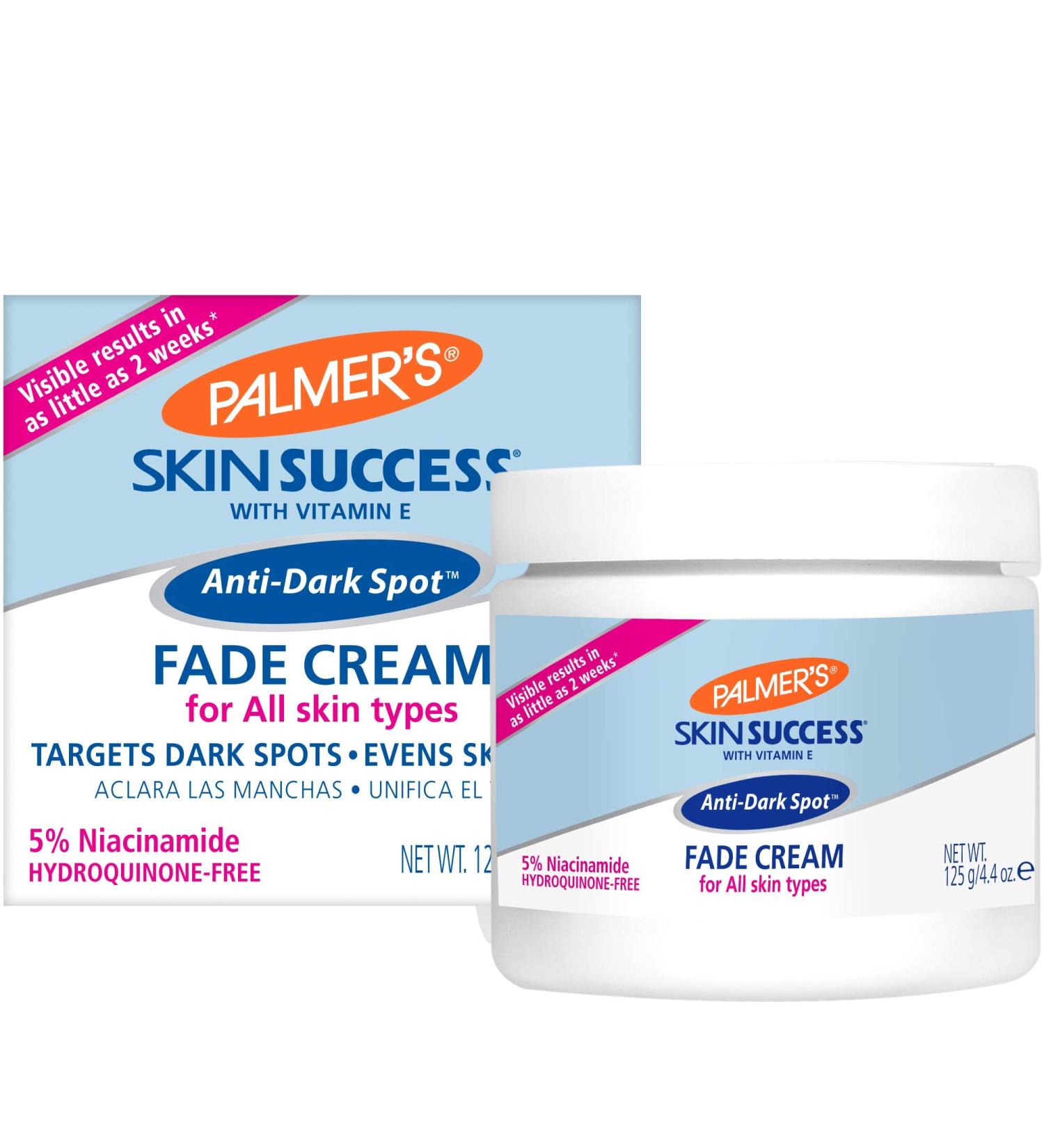Palmers Skin Success Anti-Dark Spot Fade Cream with Vitamin E and Niacinamide - 4.4oz | Reduce Dark & Age Spots | For All Skin Types - Buy Online on GoSupps.com