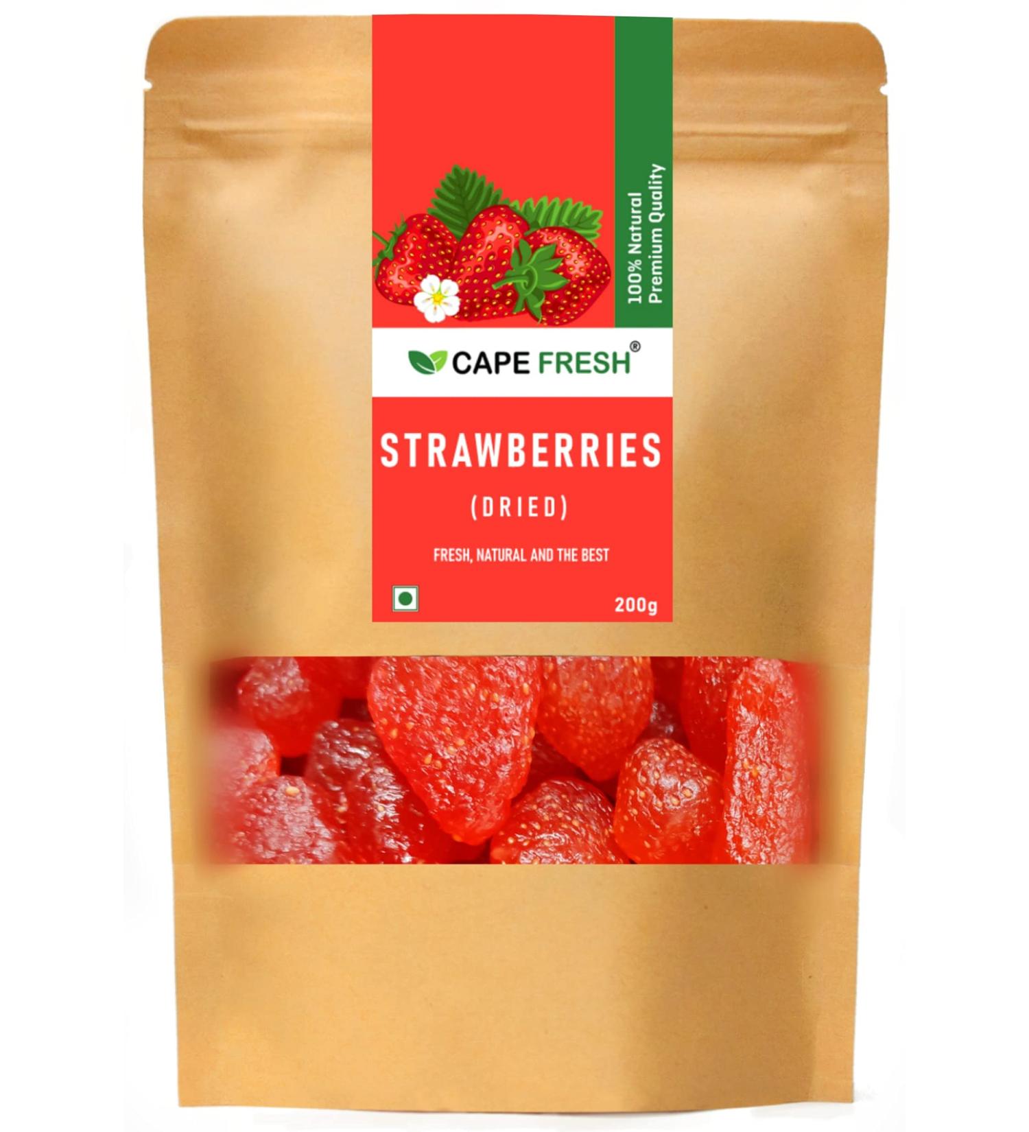 Cape Fresh Dried Strawberries 200g | Fresh Srawberries - Buy Online on GoSupps.com