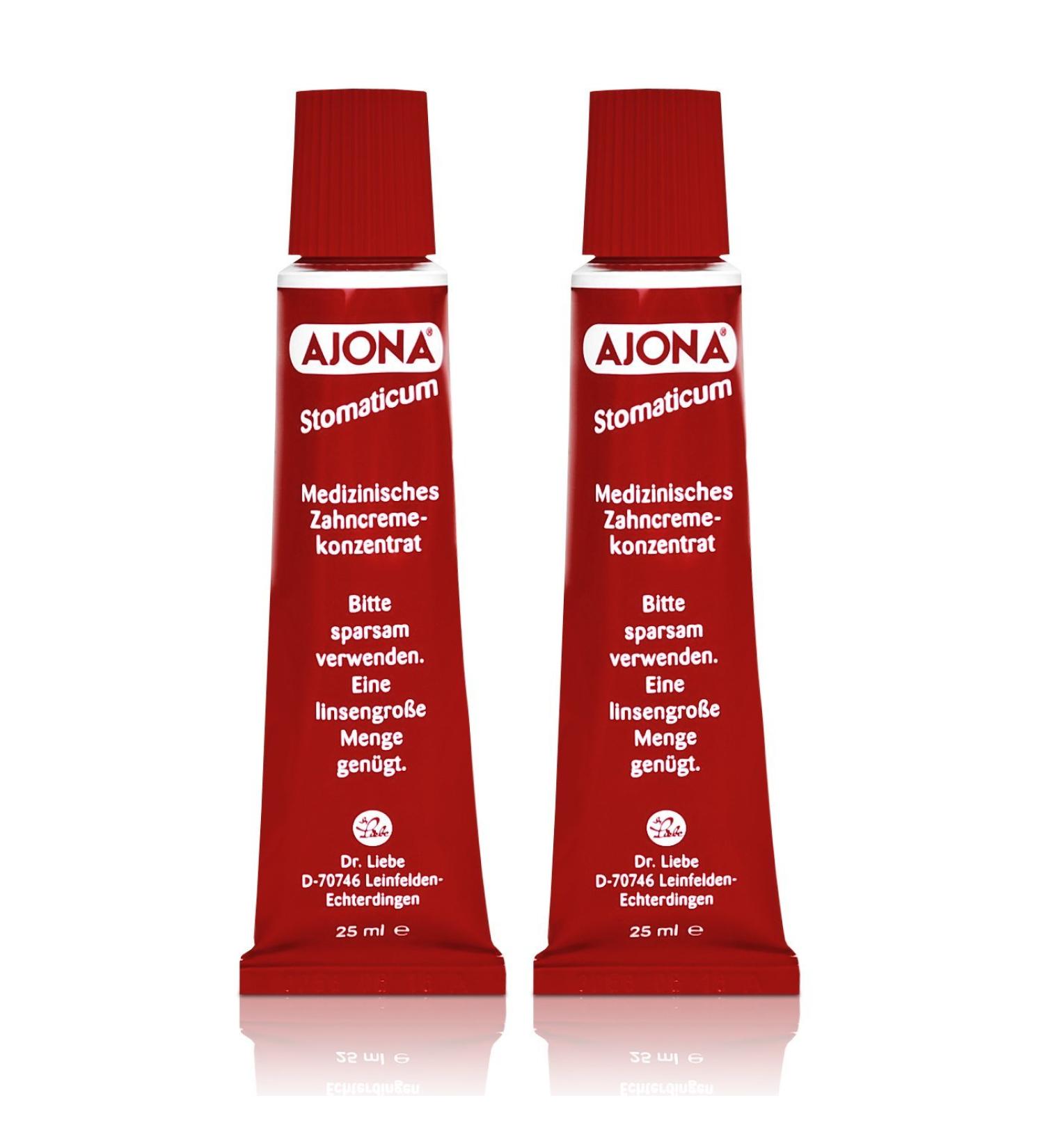 2x Ajona Medical Toothpaste Concentrate for Teeth Gums and Tongue 25ml