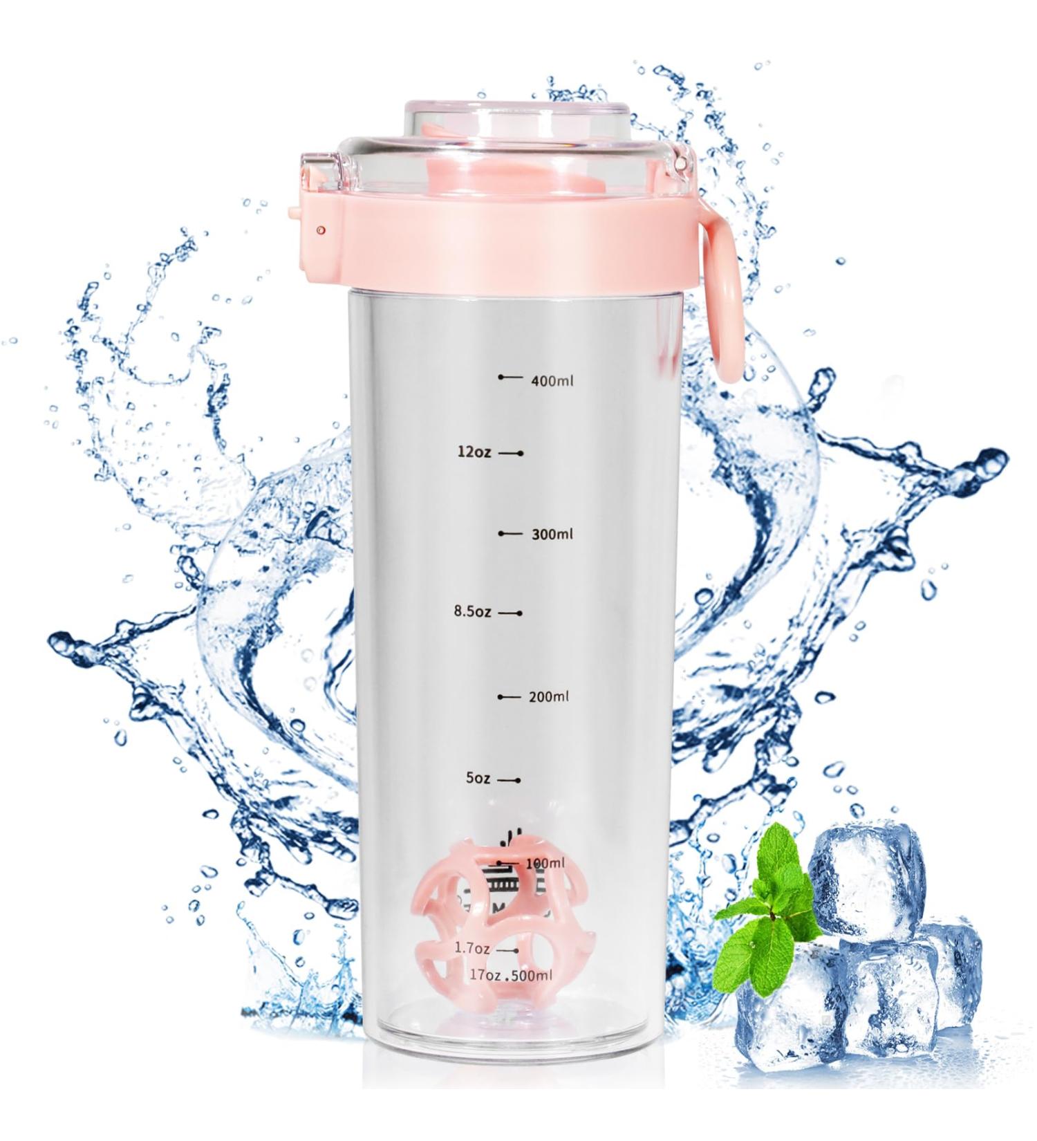 Premium 500ml Protein Shaker Durable BPA-Free Cup for Creamy Protein Shakes Odor-Neutral Fitness Shaker in Pink - Buy Online on GoSupps.com