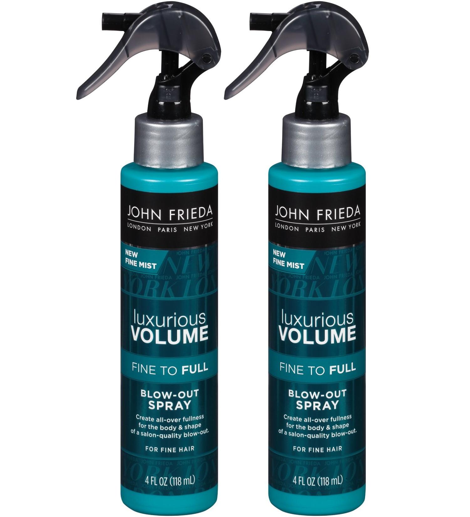 John Frieda Luxurious Volume Fine to Full Blow Out Spray 4 Fluid Ounce (Pack of 2)