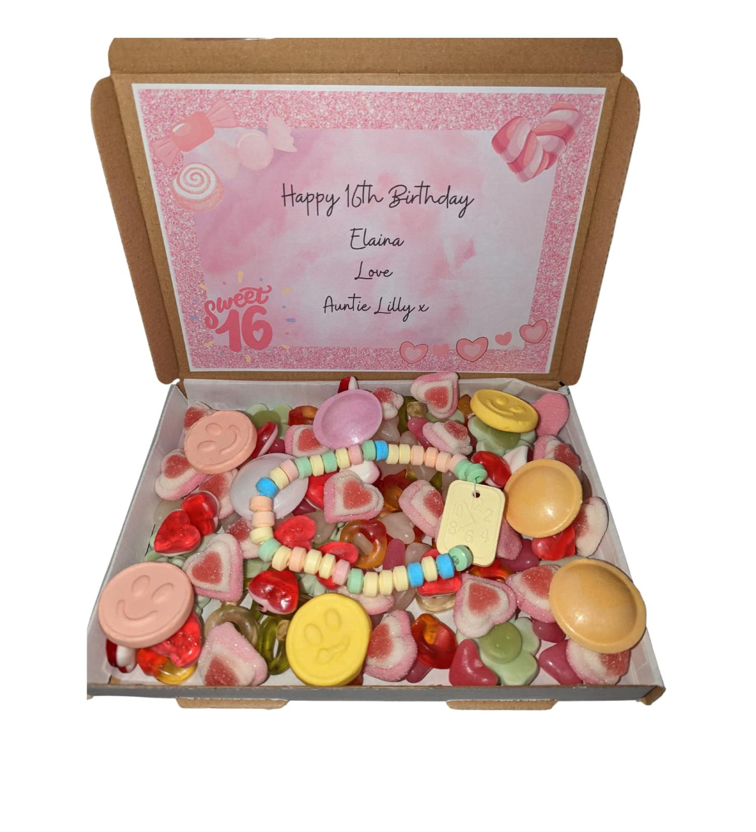 Personalised Sweet 16 sweet box - Buy Online on GoSupps.com