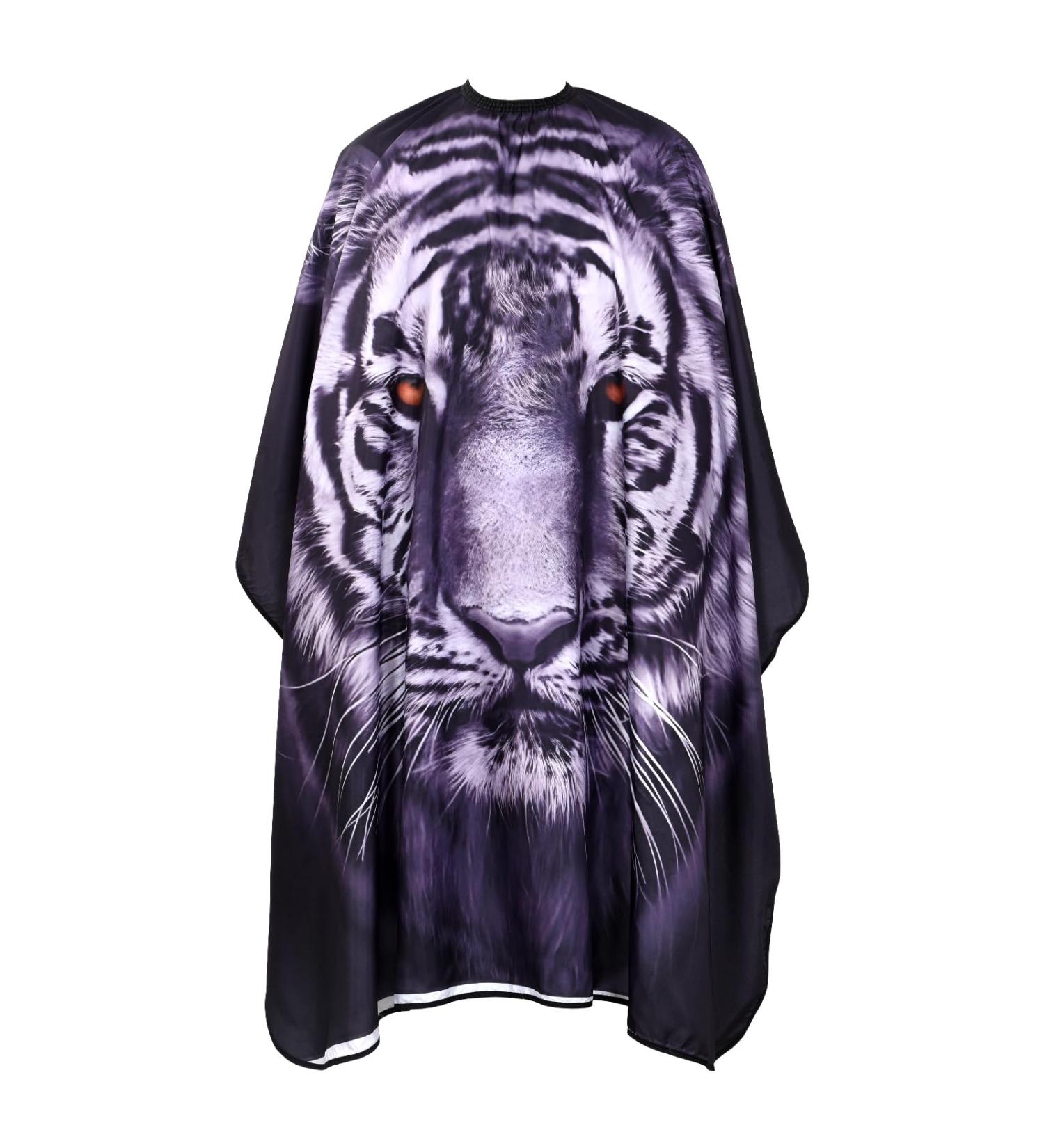 Buy Tiger Print Barber Cape - Adjustable Polyester Hair Cutting Cape for Salon Use | International Shipping - Buy Online on GoSupps.com