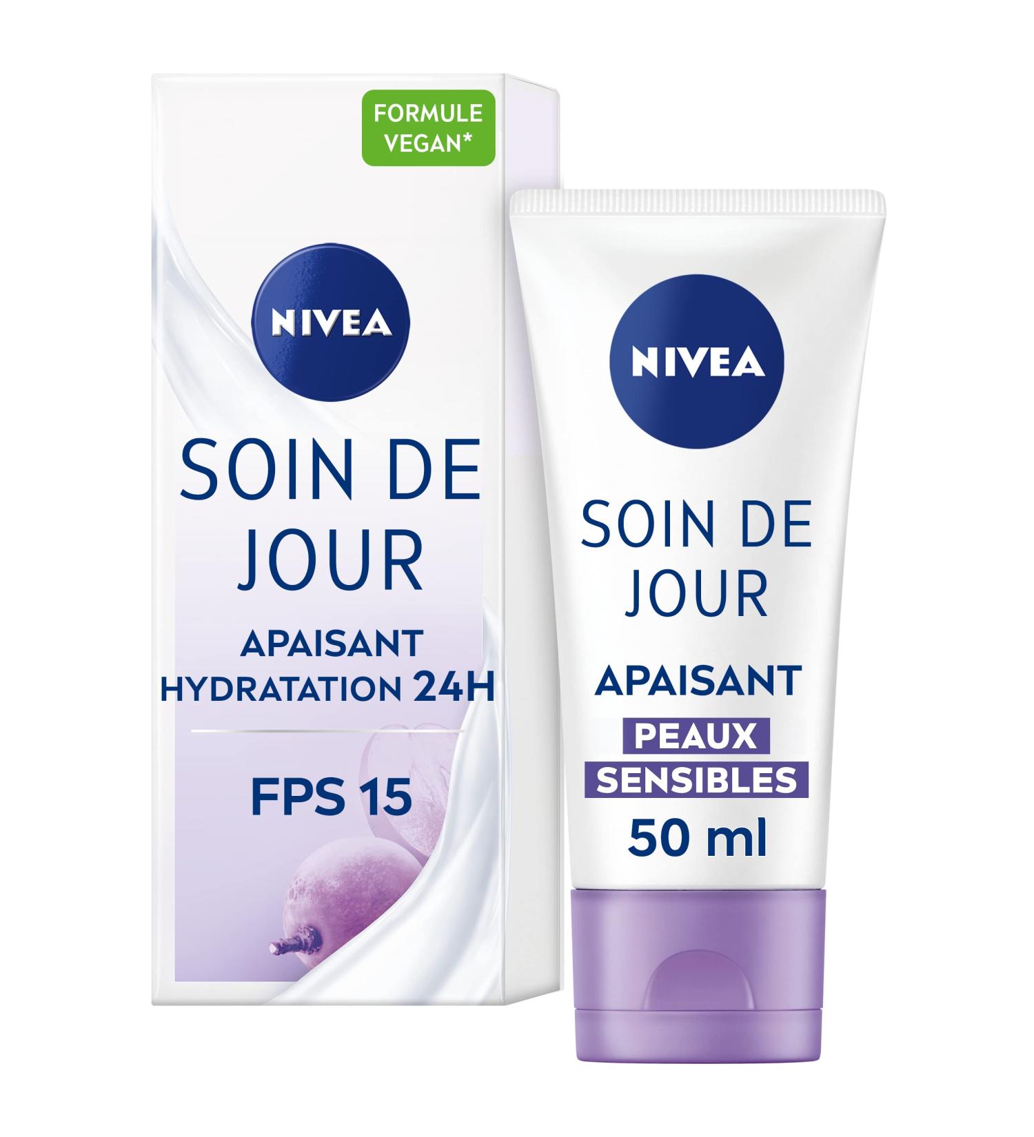 NIVEA Essentials 24H Day Care Moisturizing + Soothing (1 x 50 ml) moisturizing face and body cream women's & men's care with Grape Seeds and Licorice - Buy Online on GoSupps.com