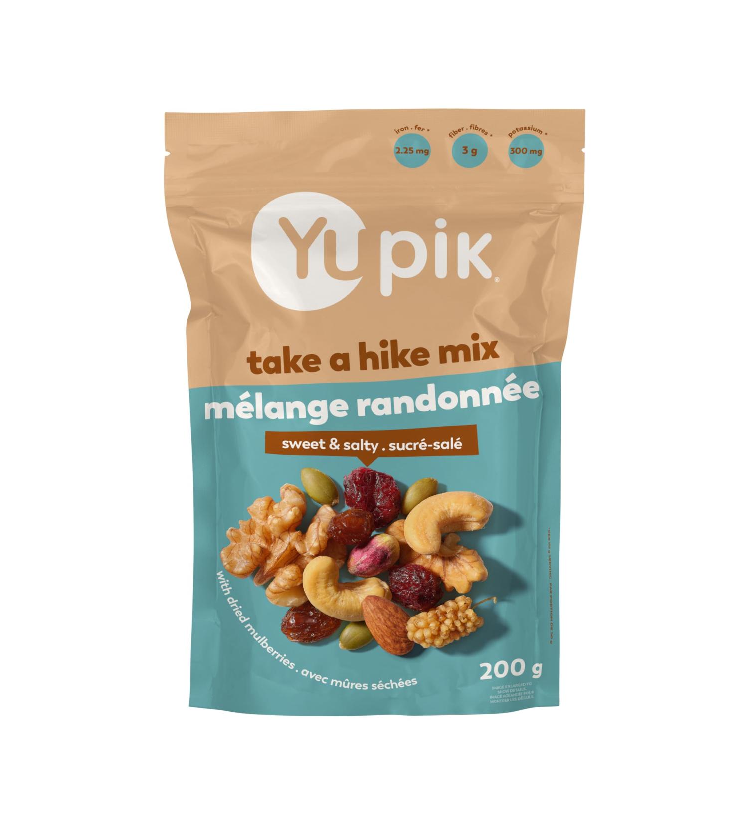 Yupik Take A Hike Mix 200 g Gluten-Free Non-GMO Energizing Snack Sweet & Salty Trail Mix Crunchy Nuts Dried Fruits Dried Mulberries Roasted Cashews Pistachios Pumpkin Seeds - Buy Online on GoSupps.com