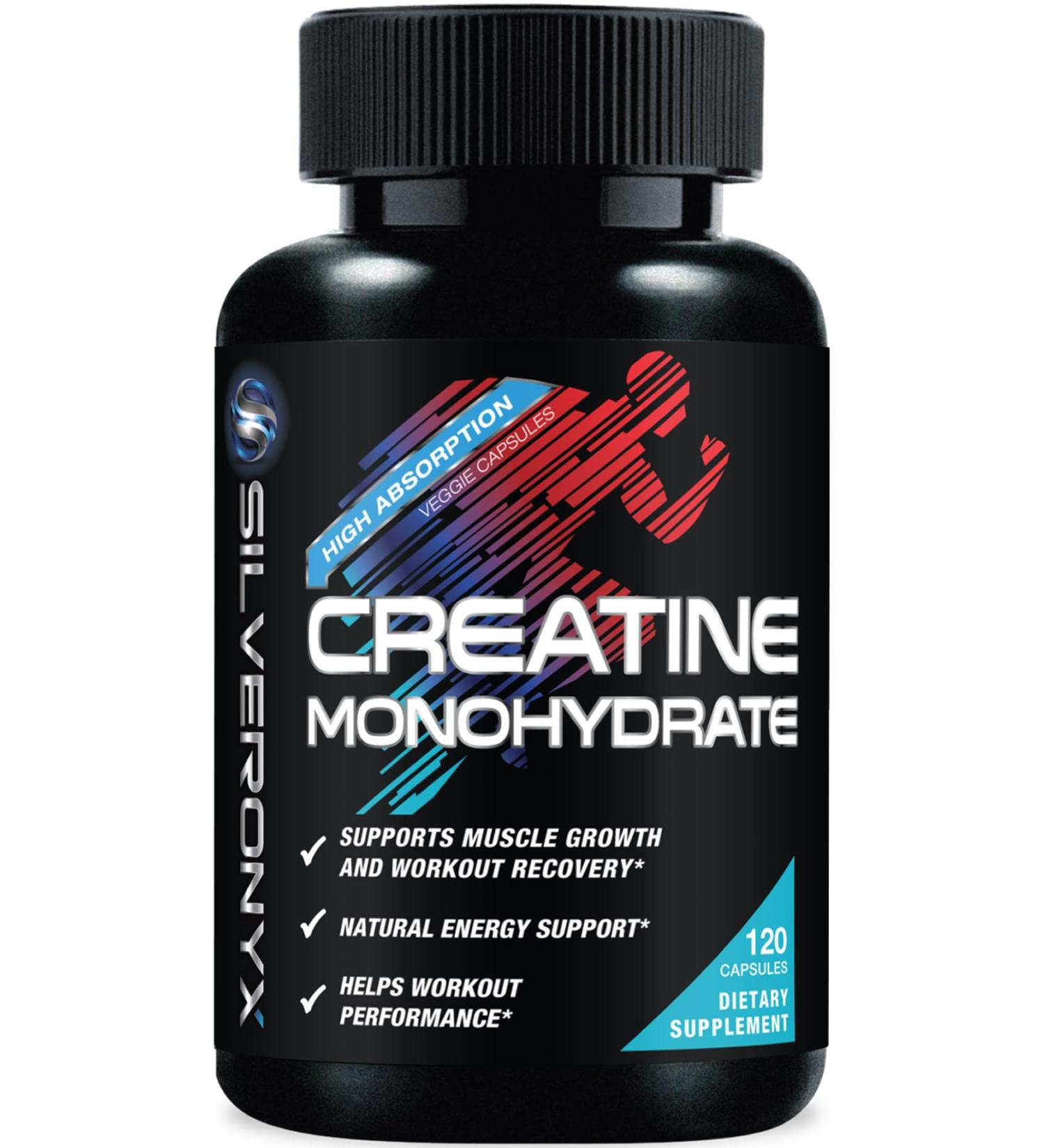 Creatine Monohydrate Capsules 3000mg - Micronized Creatine Nutritional Supplement - Lean Muscle Growth Workout Performance Energy & Endurance Support - 750mg per High Absorption Capsule - 120 Count 120 Count (Pack of 1) - Buy Online on GoSupps.com