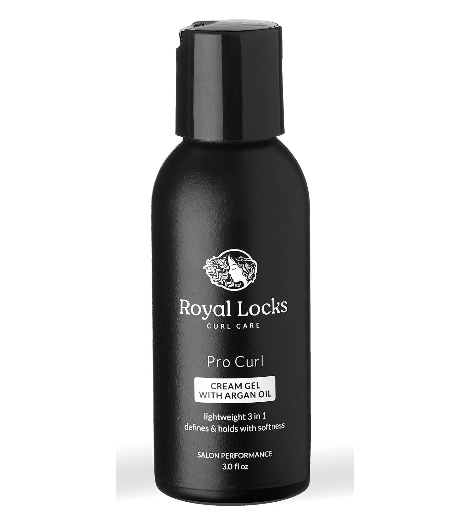 Royal Locks Pro Curl Cream Gel with Argan Oil | Define & Hold Hair, Restore pH | 3 fl oz - Buy Online on GoSupps.com