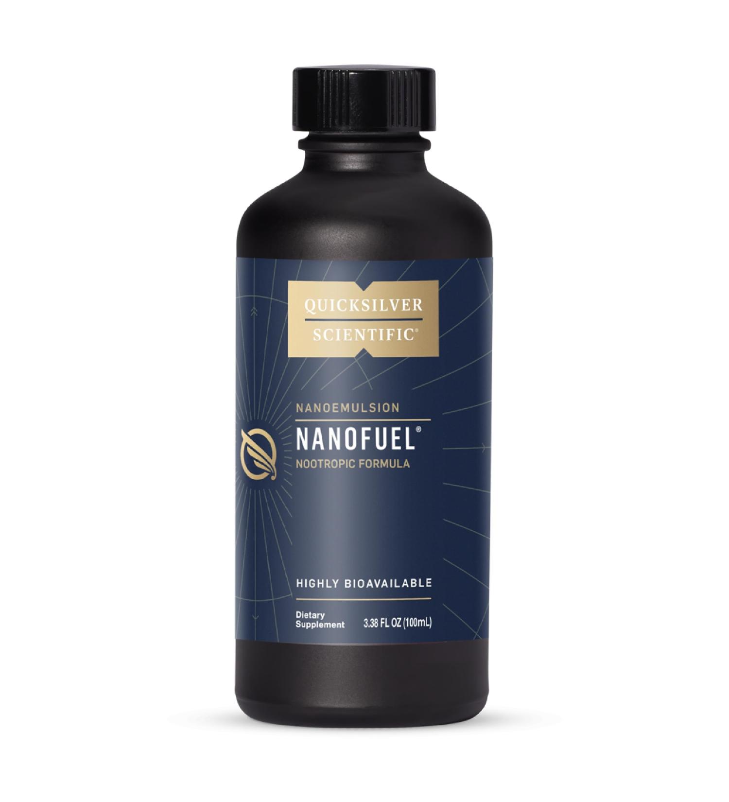 Quicksilver Scientific NanoFuel - Energy & Nootropic Support for Focus & Productivity (100ml) - International Shipping Available - Buy Online on GoSupps.com