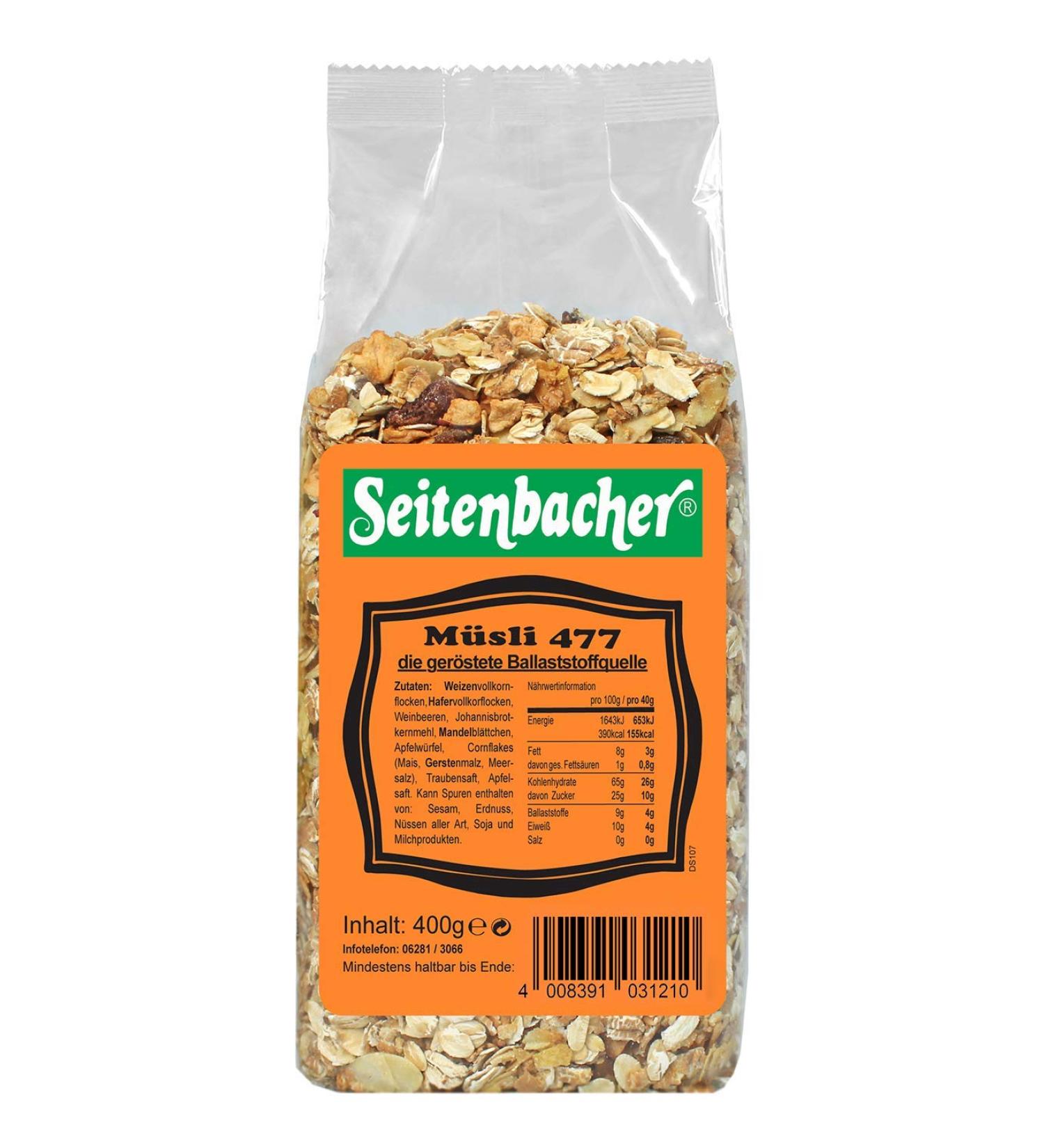 Seitenbacher Muesli roosterd 1 x 400 g - Buy Online on GoSupps.com
