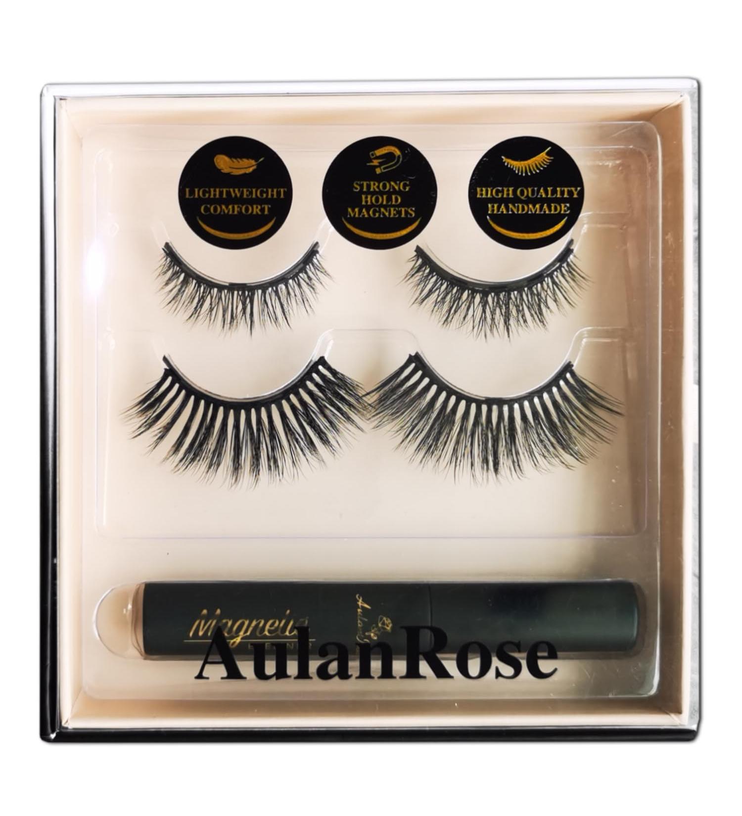Buy Magnetic Eyelashes with Eyeliner | Natural Looking Reusable Lashes | Waterproof & No Glue Required - Buy Online on GoSupps.com