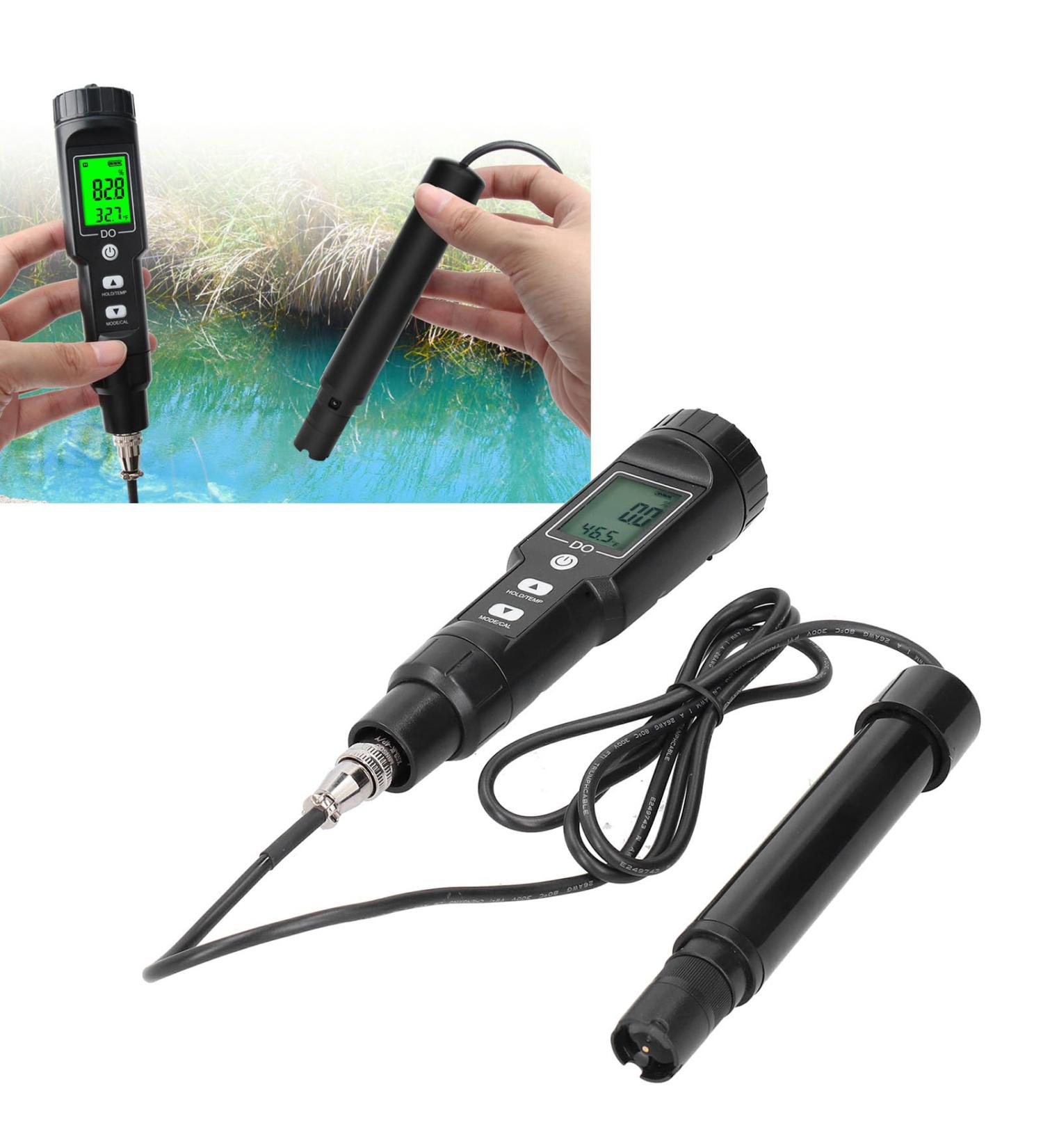 CaCaCook Digital Dissolved Oxygen Meter - Portable DO Pen for 0.0-40.0 Mg/L Oxygen Concentration | International Shipping Available - Buy Online on GoSupps.com