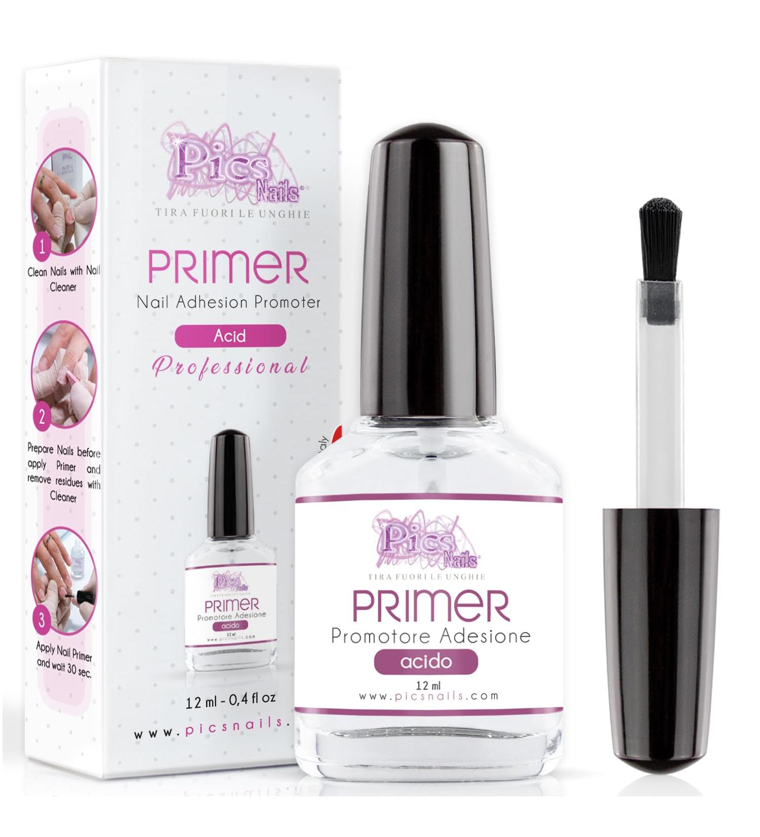 Nail Primer Professional ACID Adhesion Promoter 12 ml - Increase Duration of Nail Extension Gel Gel Nail Polish Gel Acrylic One Step Gel Polish - Buy Online on GoSupps.com